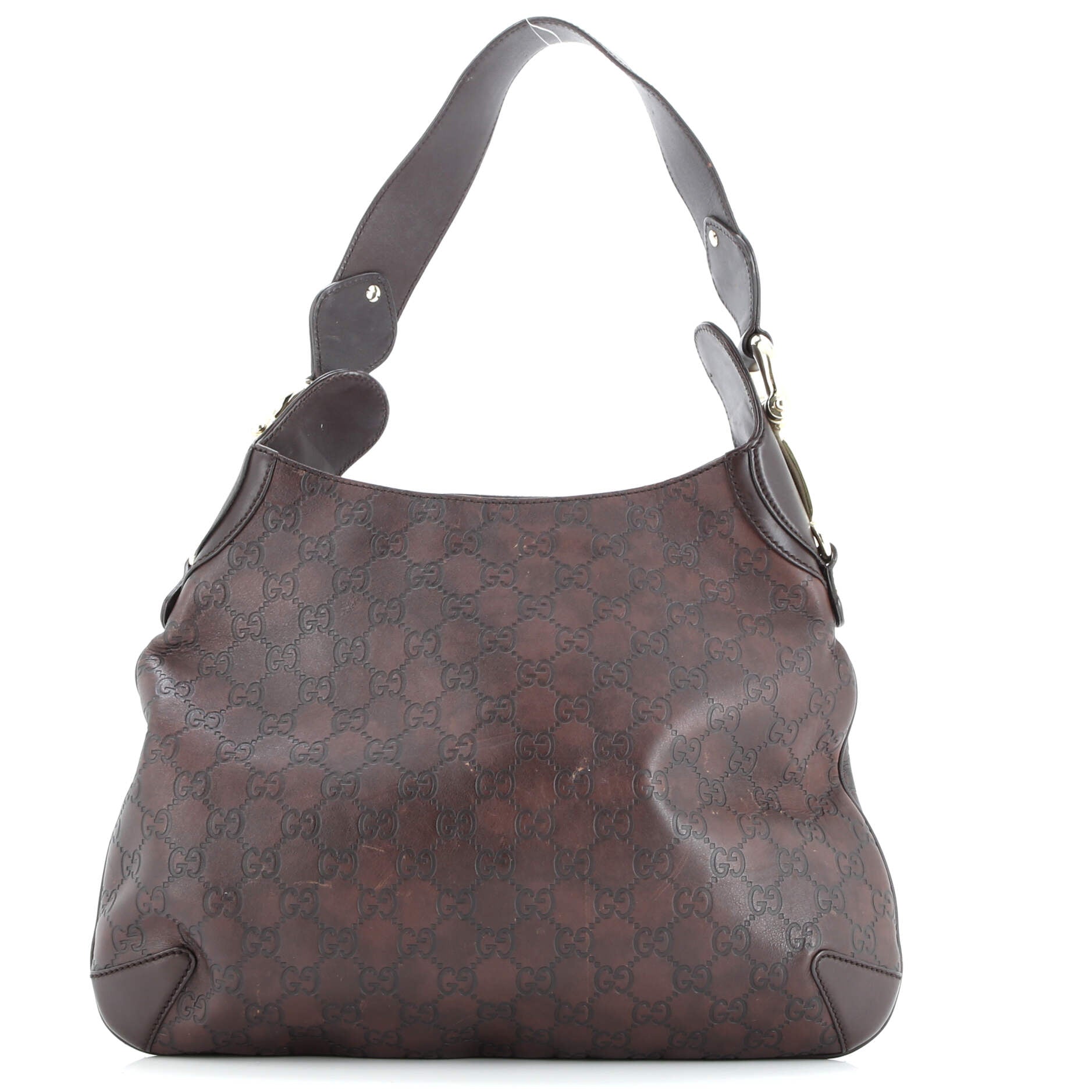 Pre-Loved Gucci Creole Hobo Guccissima Leather Medium - Image 2