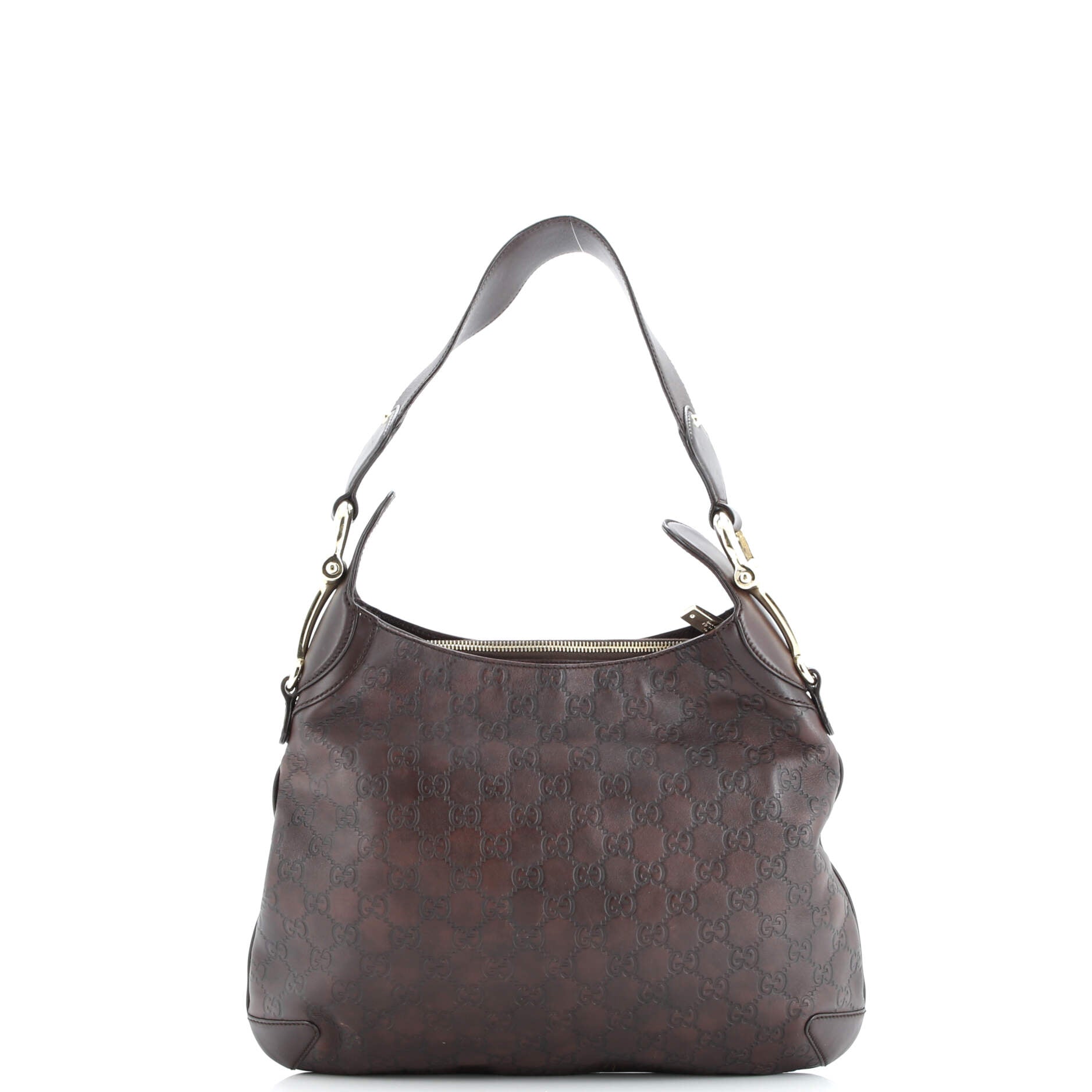 Pre-Loved Gucci Creole Hobo Guccissima Leather Medium - Image 6