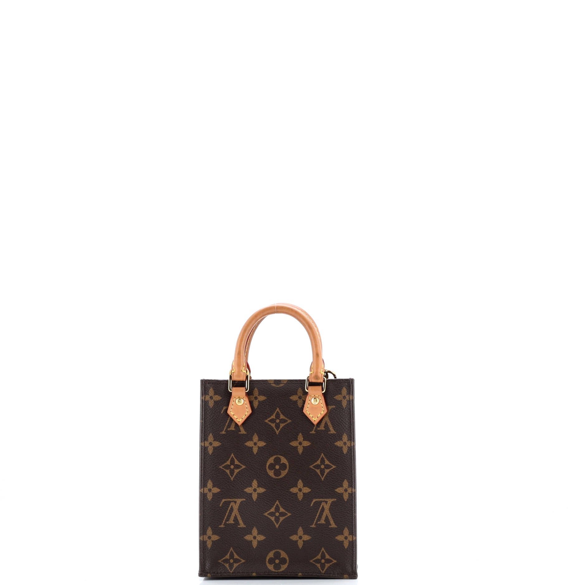 Pre-Loved Louis Vuitton Petit Sac Plat Bag Monogram Canvas - Image 3