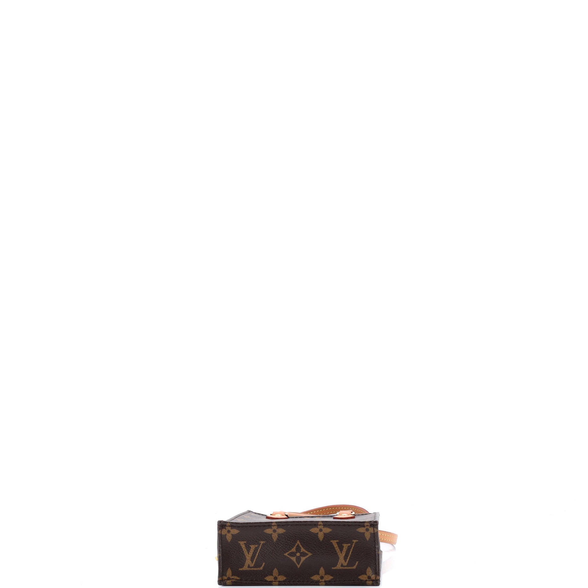 Pre-Loved Louis Vuitton Petit Sac Plat Bag Monogram Canvas - Image 4