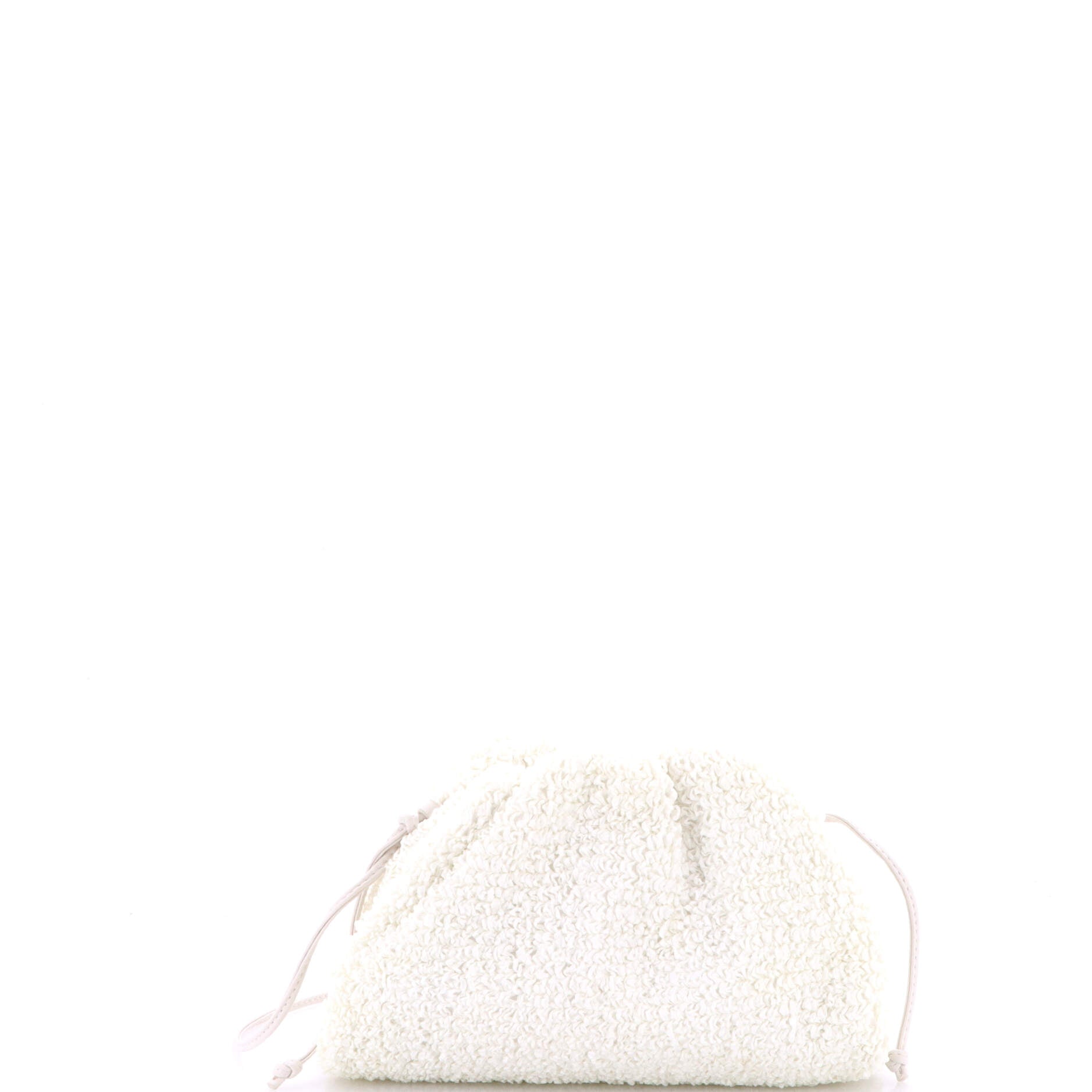 Pre-Loved Bottega Veneta The Pouch Curly Raffia Mini