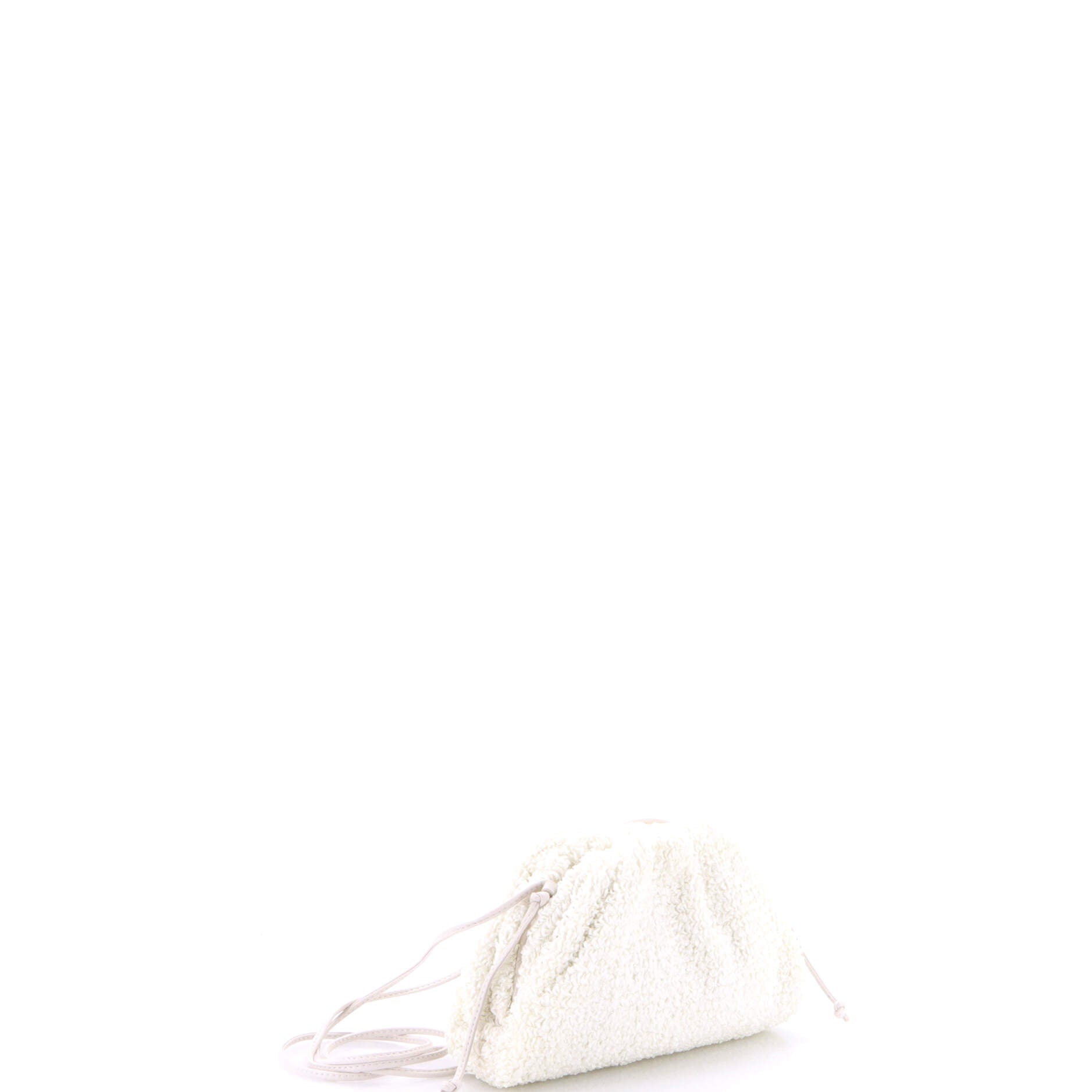 Pre-Loved Bottega Veneta The Pouch Curly Raffia Mini - Image 2