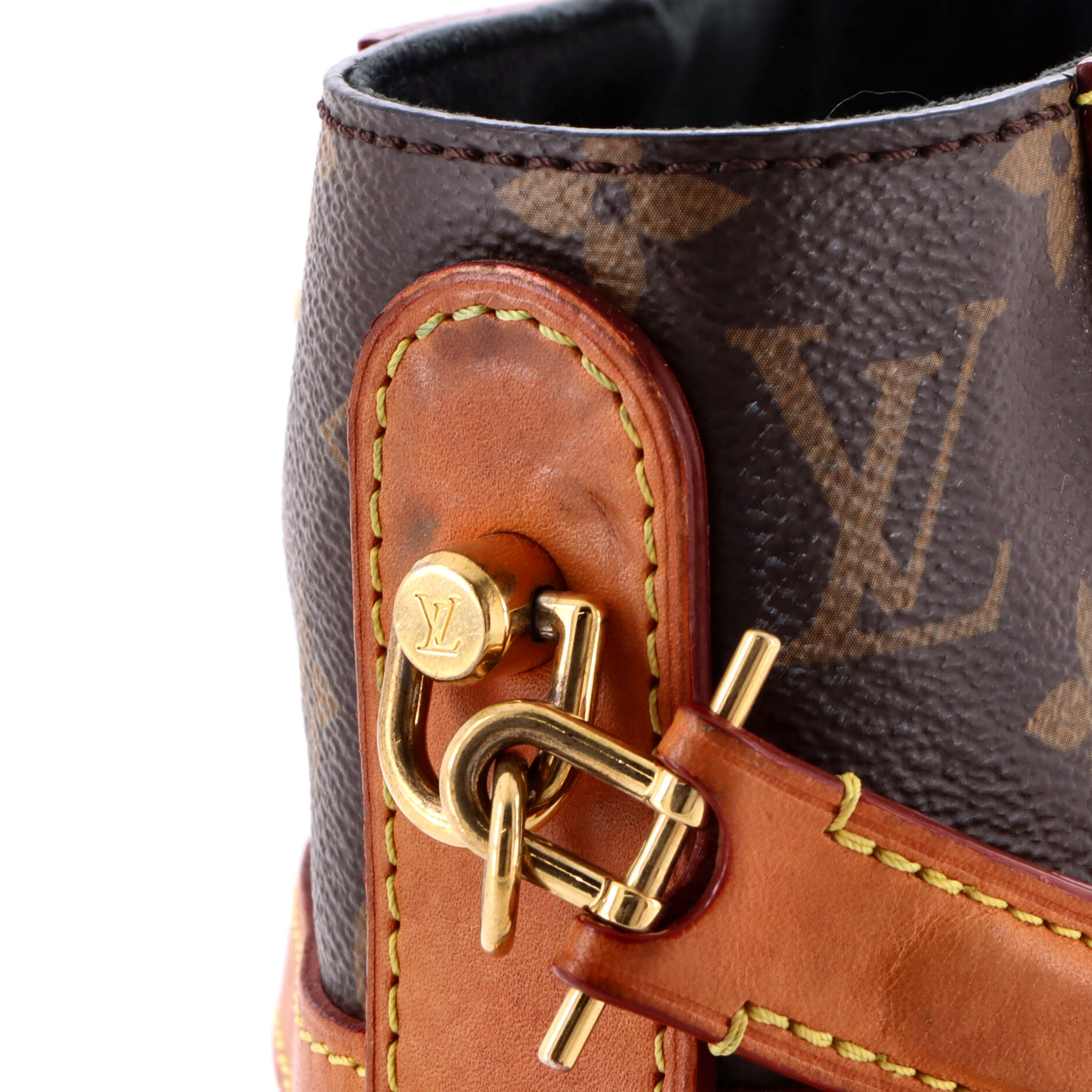 Pre-Loved Louis Vuitton Duffle Handbag Monogram Canvas - Image 8