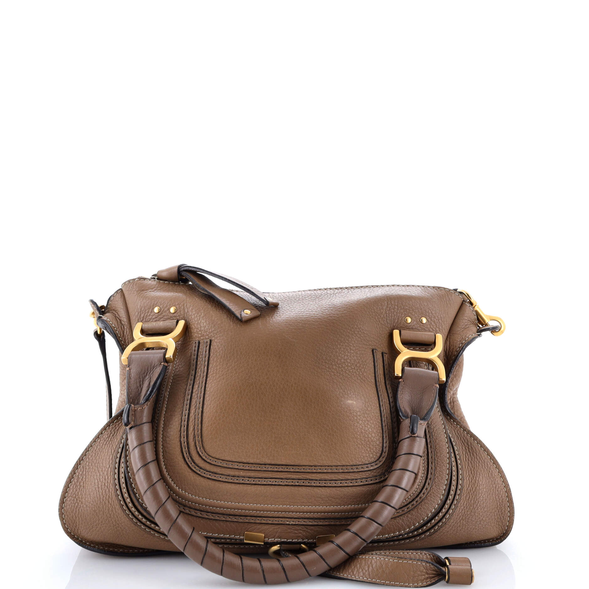 Pre-Loved Chloe Marcie Satchel Leather Small