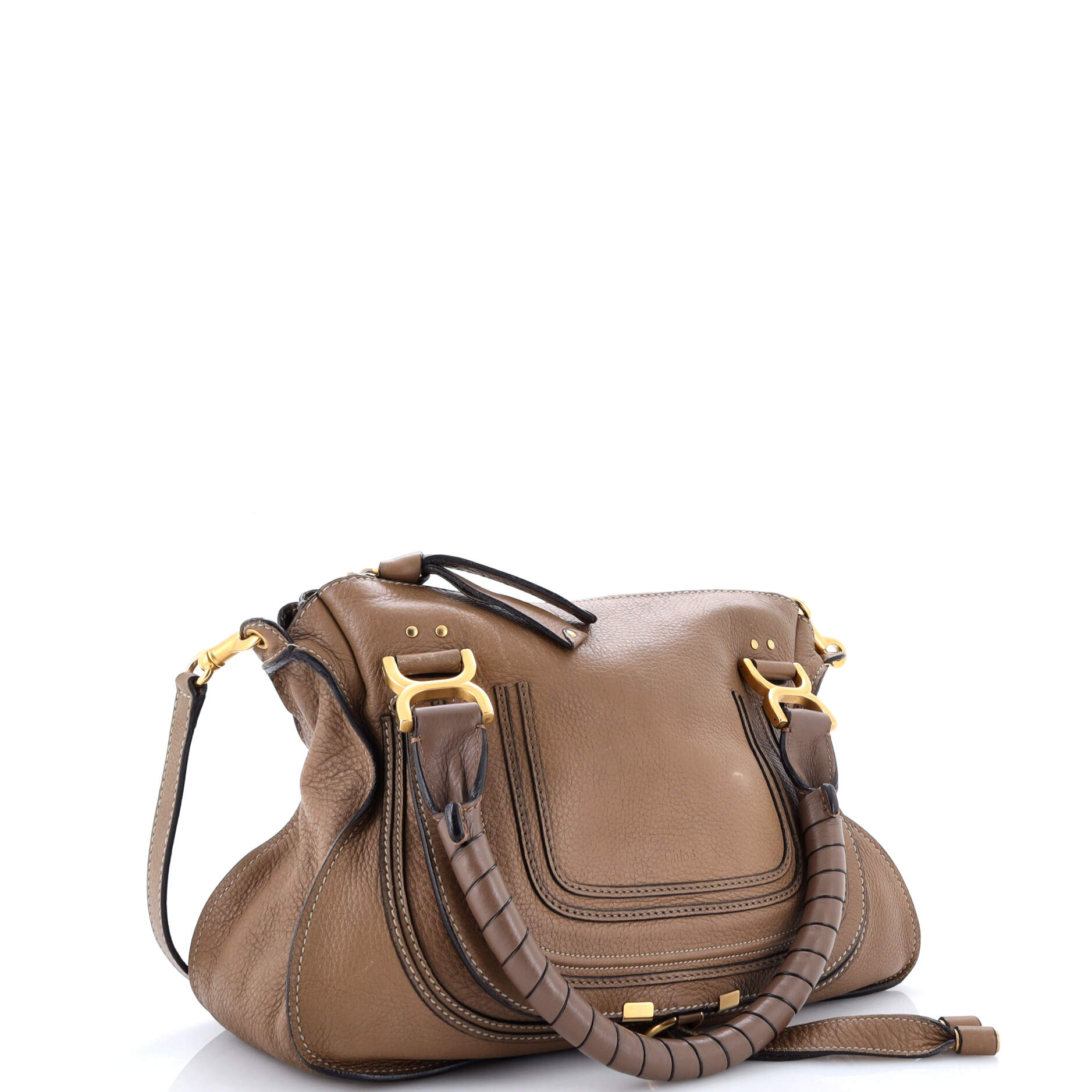 Pre-Loved Chloe Marcie Satchel Leather Small - Image 2
