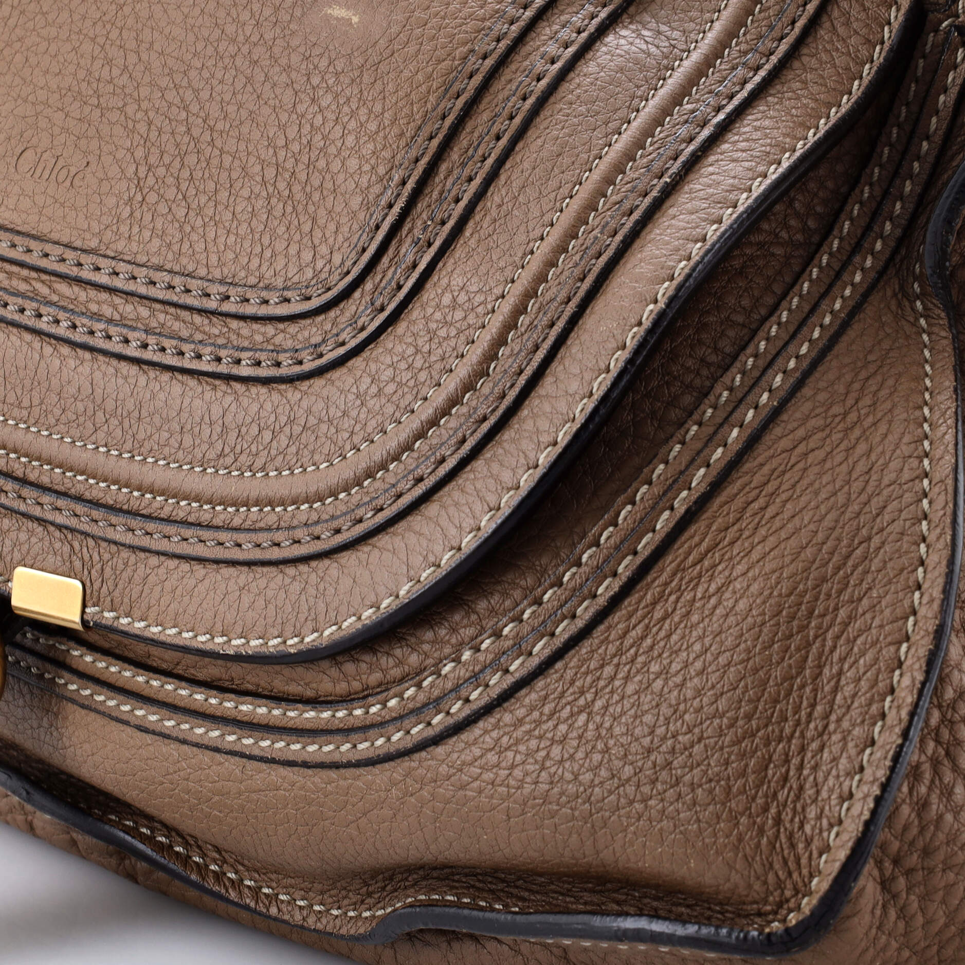 Pre-Loved Chloe Marcie Satchel Leather Small - Image 6