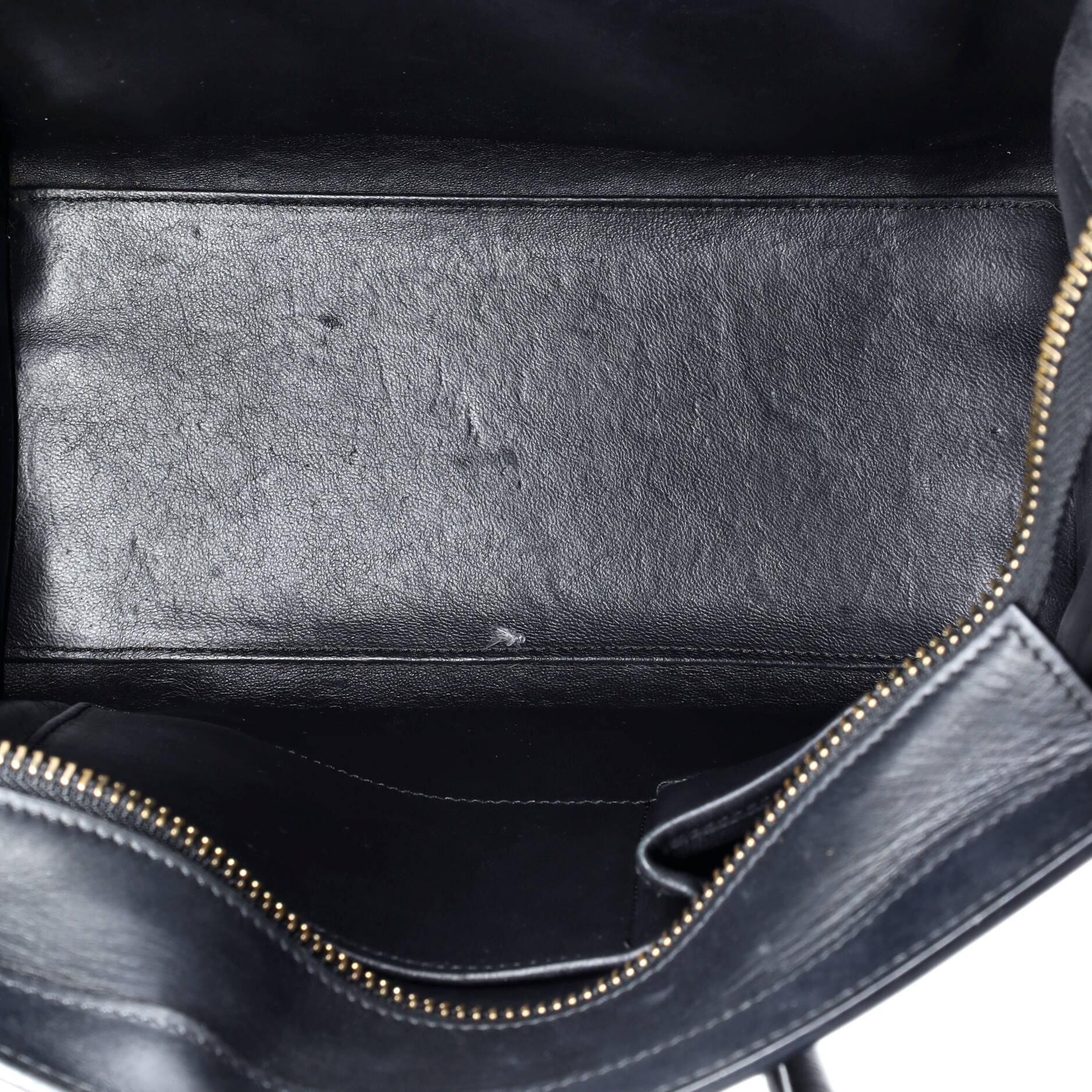 Pre-Loved Celine Luggage Bag Smooth Leather Micro - Image 5