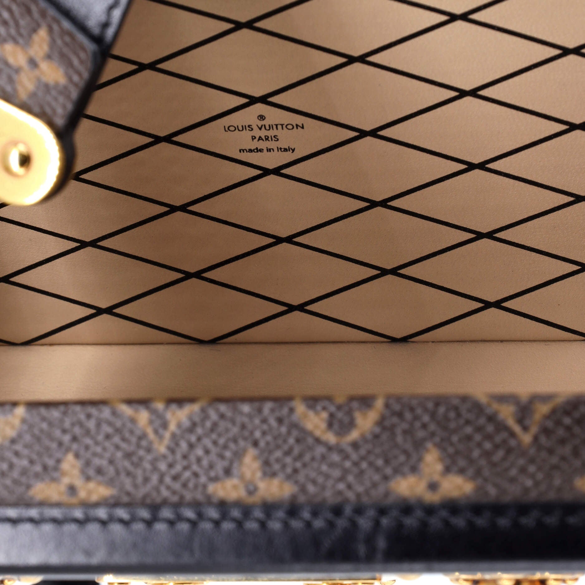 Pre-Loved Louis Vuitton Petite Malle Handbag Monogram Canvas - Image 5