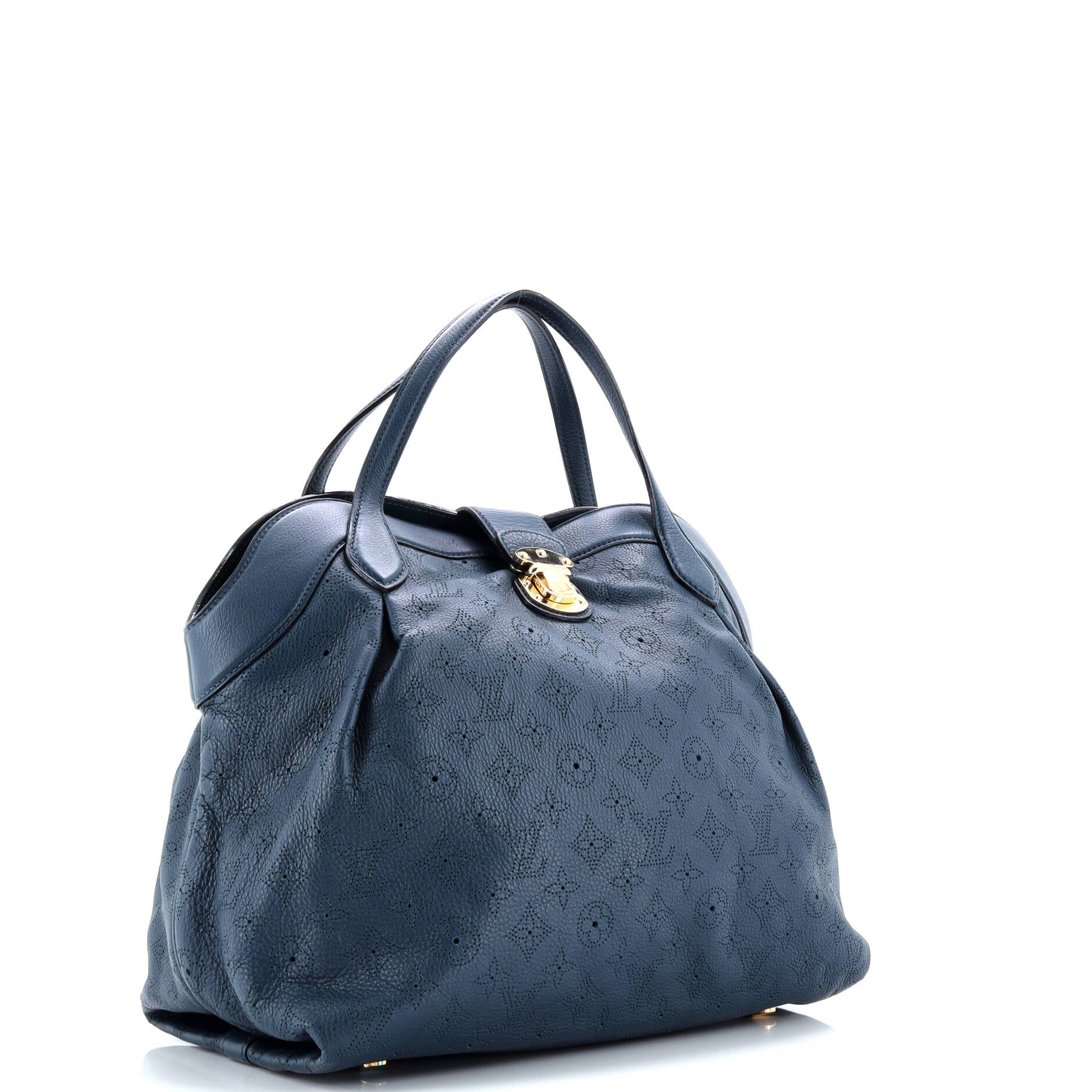 Pre-Loved Louis Vuitton Cirrus Handbag Mahina Leather MM - Image 2