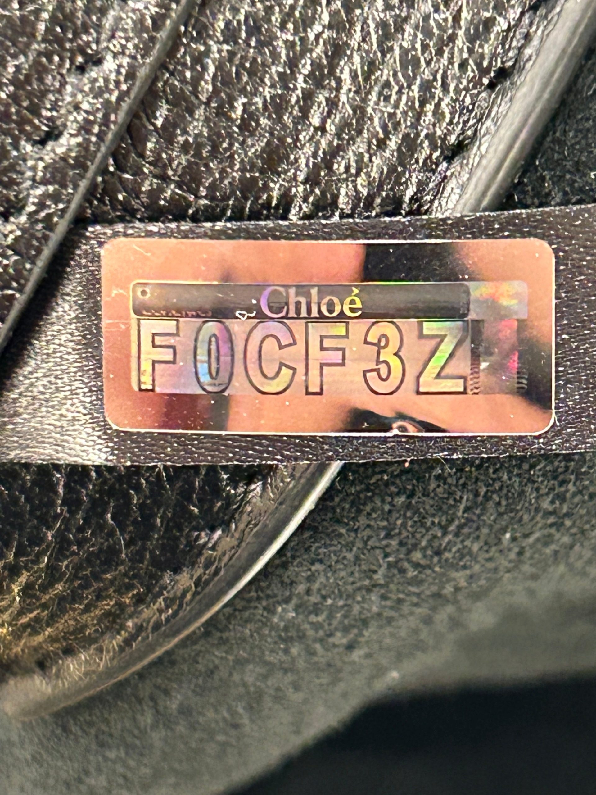 Pre-Loved Chloe Bracelet Zip Shoulder Bag Leather Small - Image 6