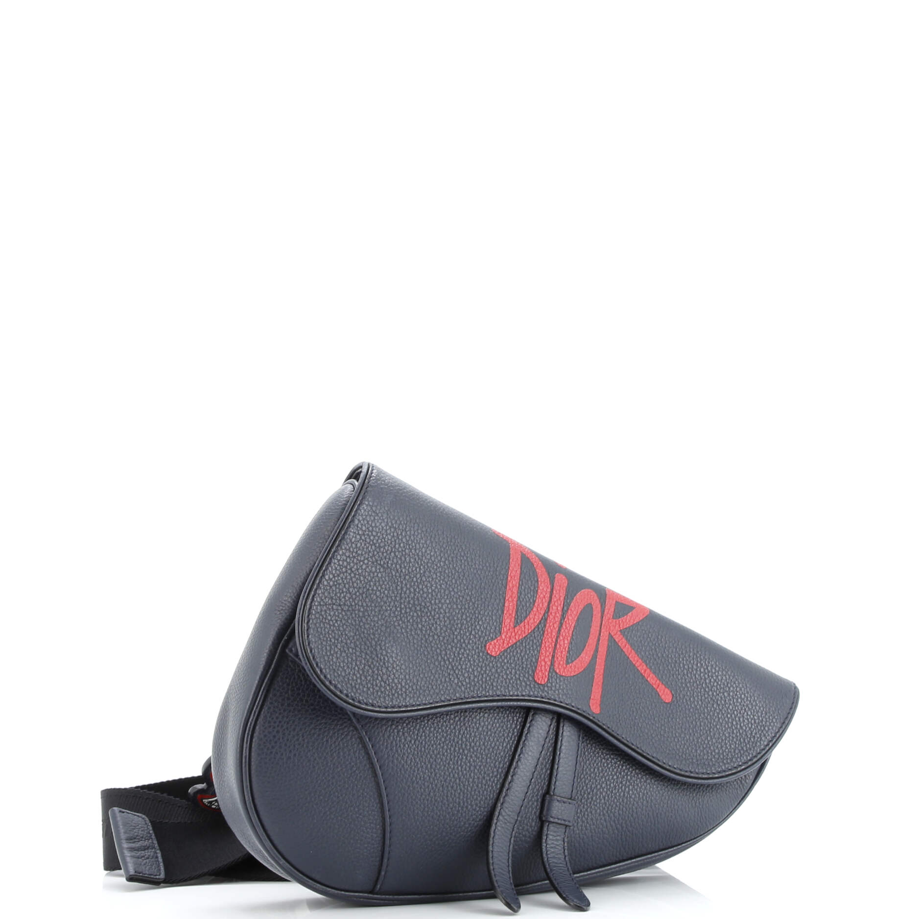 Pre-Loved Christian Dior Shawn Stussy Saddle Crossbody Bag Printed Leather - Image 2