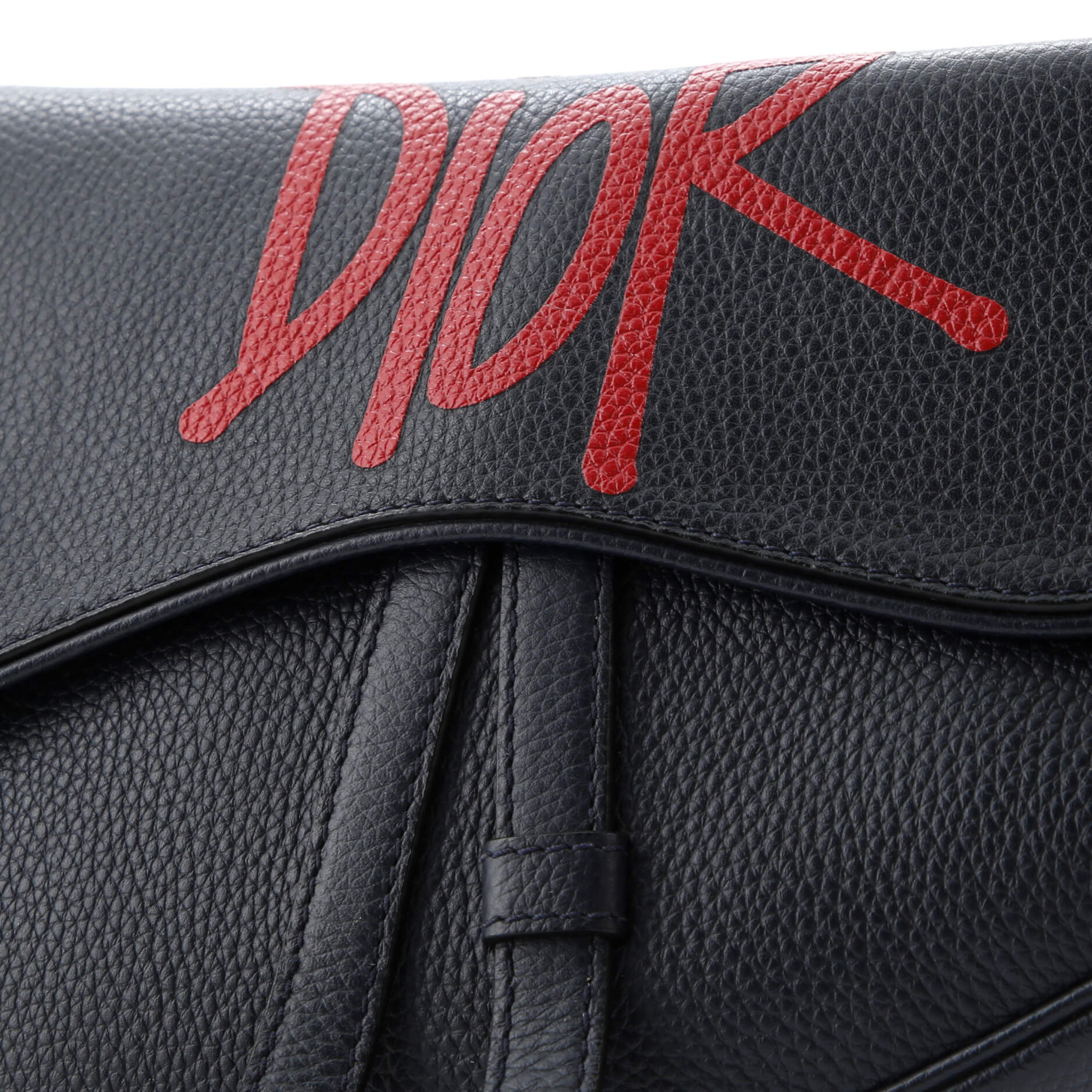 Pre-Loved Christian Dior Shawn Stussy Saddle Crossbody Bag Printed Leather - Image 6