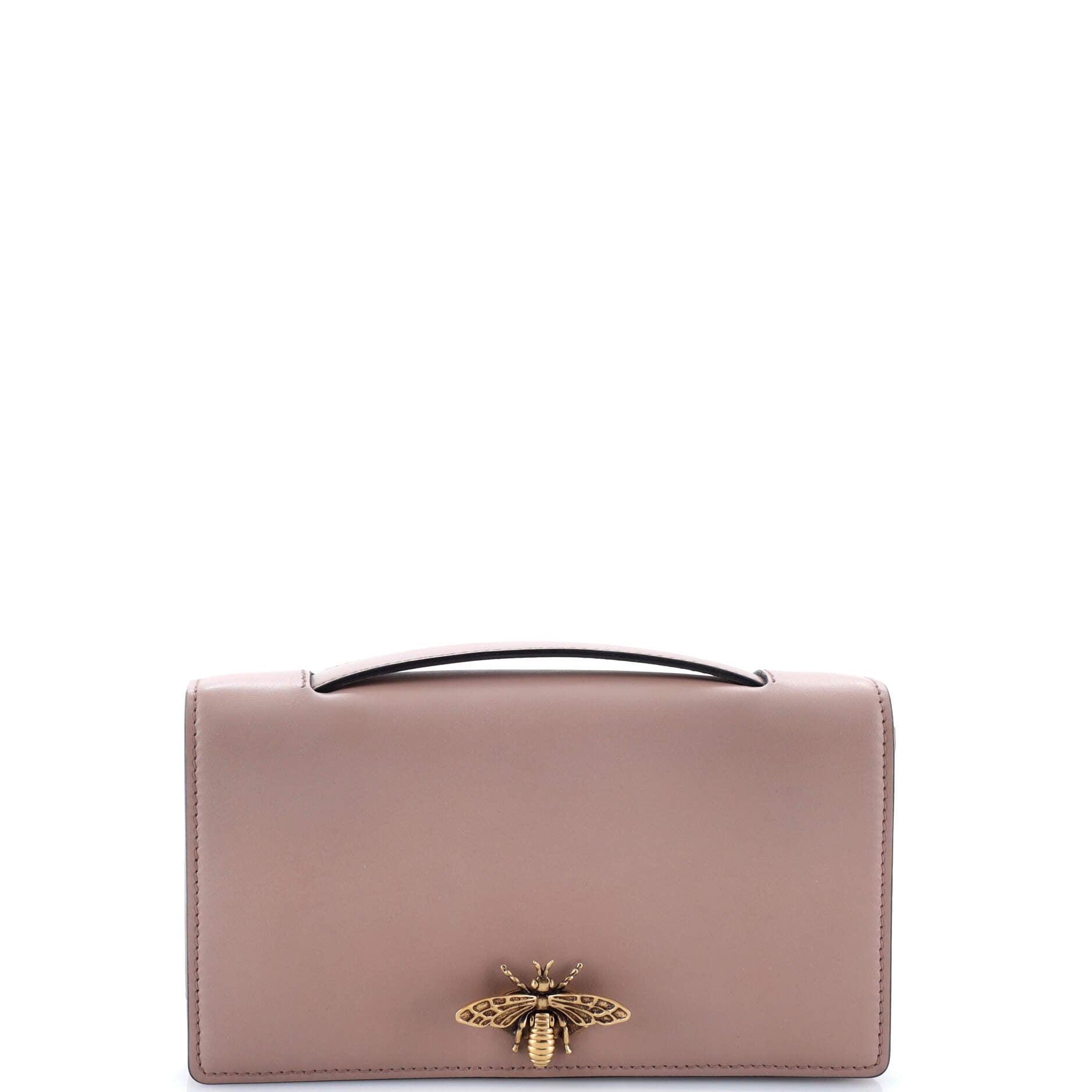 Pre-Loved Christian Dior Bee Clutch Leather