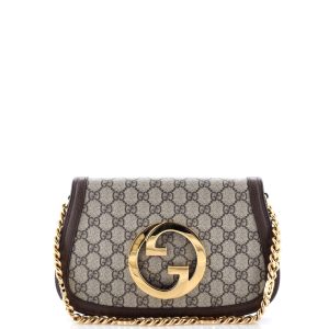 Pre-Loved Gucci Blondie NM Chain Flap Bag GG Coated Canvas Small