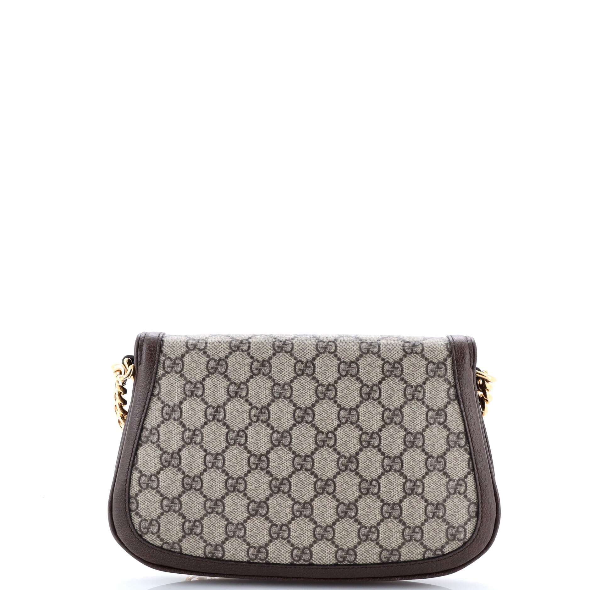 Pre-Loved Gucci Blondie NM Chain Flap Bag GG Coated Canvas Small - Image 3