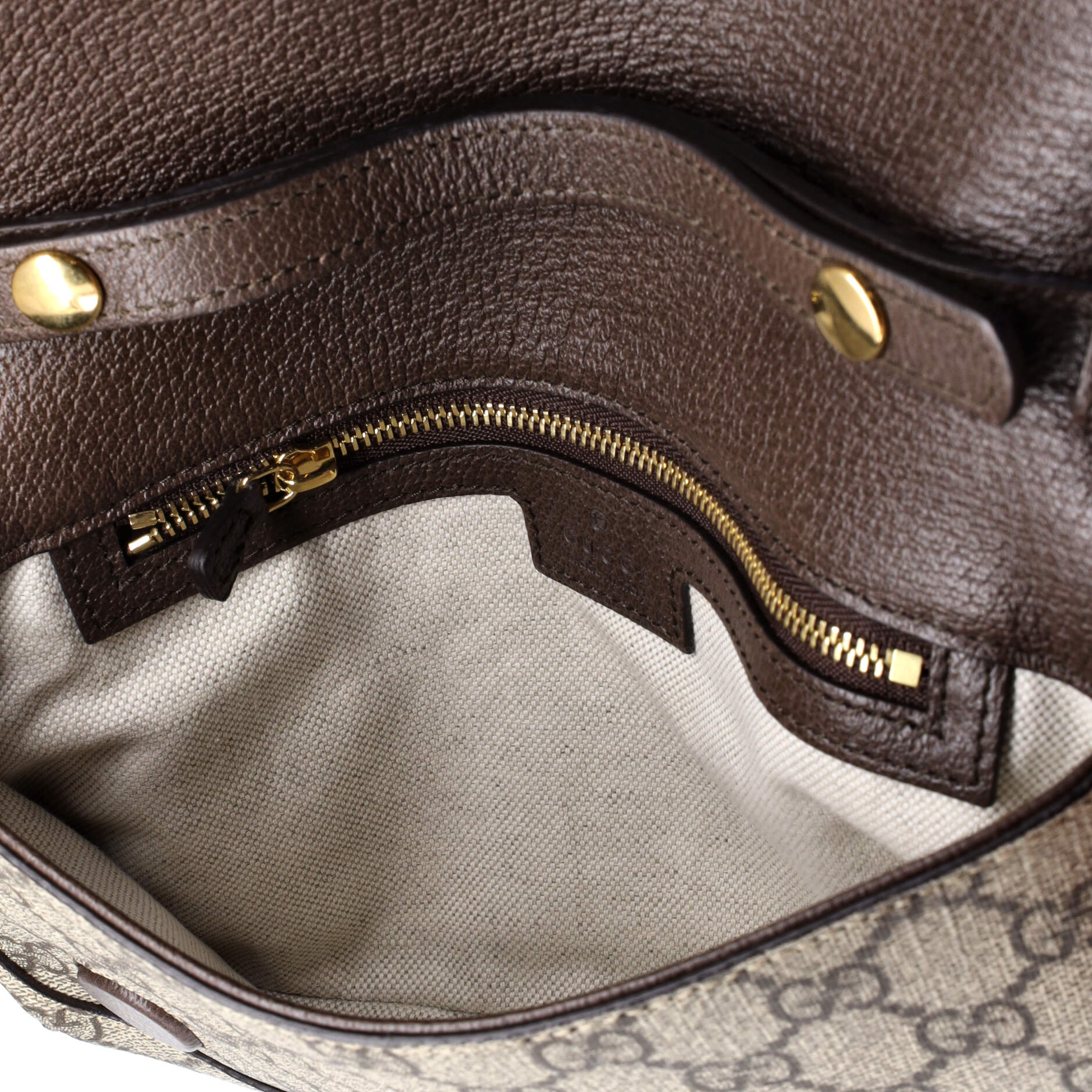 Pre-Loved Gucci Blondie NM Chain Flap Bag GG Coated Canvas Small - Image 5