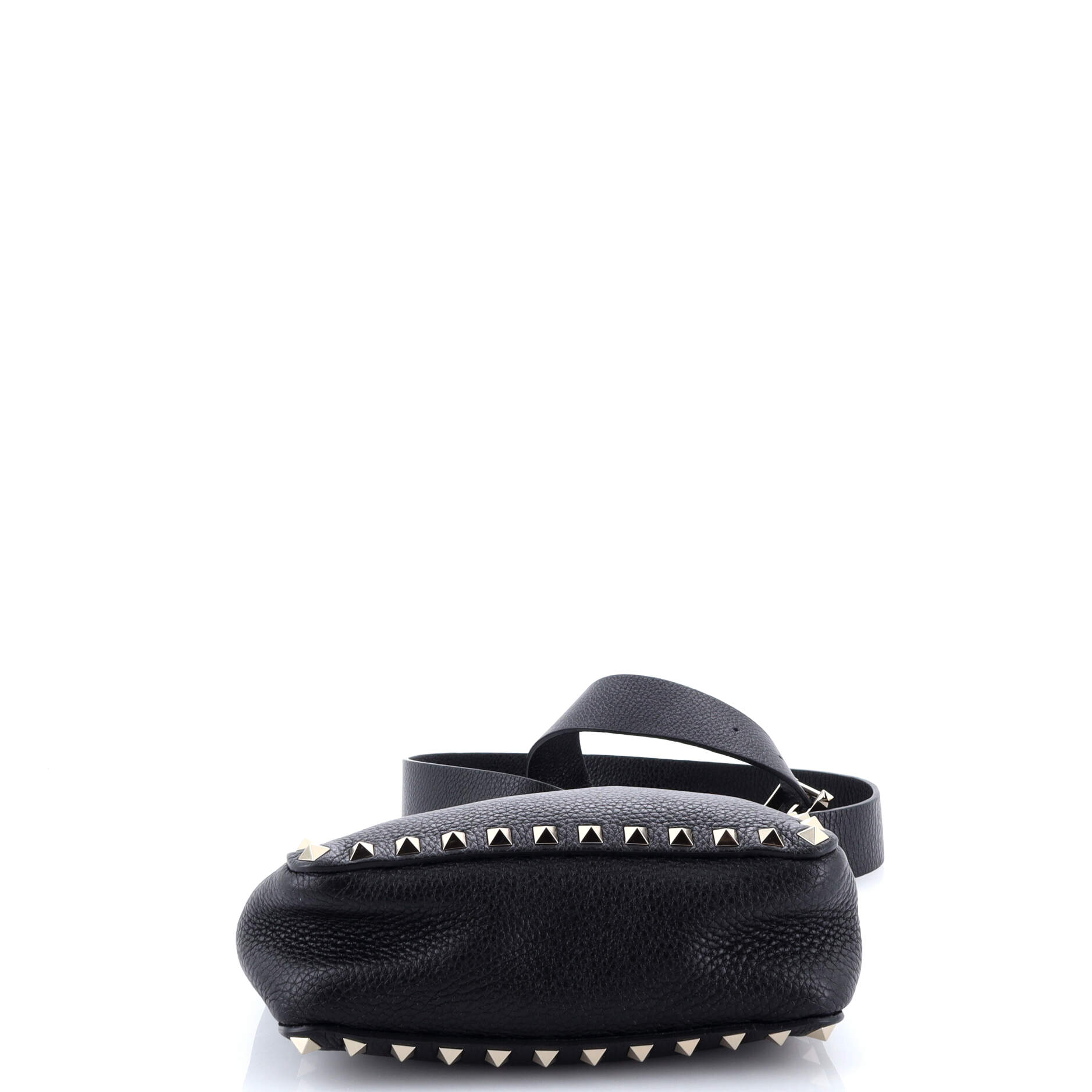 Pre-Loved Valentino Rockstud Flip Lock Messenger Bag Leather Mini - Image 4