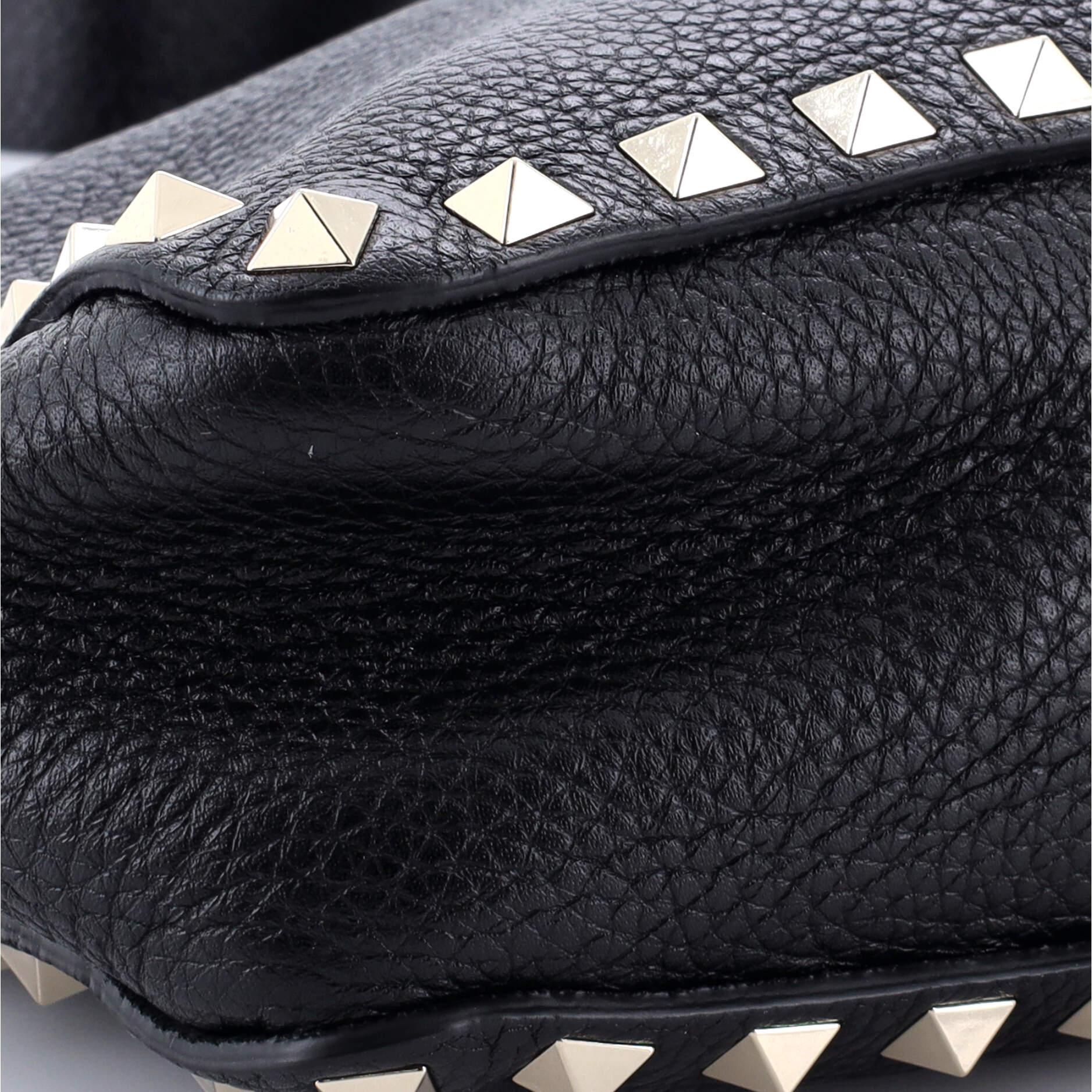 Pre-Loved Valentino Rockstud Flip Lock Messenger Bag Leather Mini - Image 6