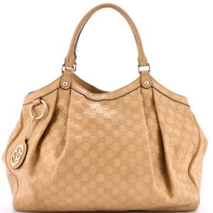 Pre-Loved Gucci Sukey Tote Guccissima Leather Large