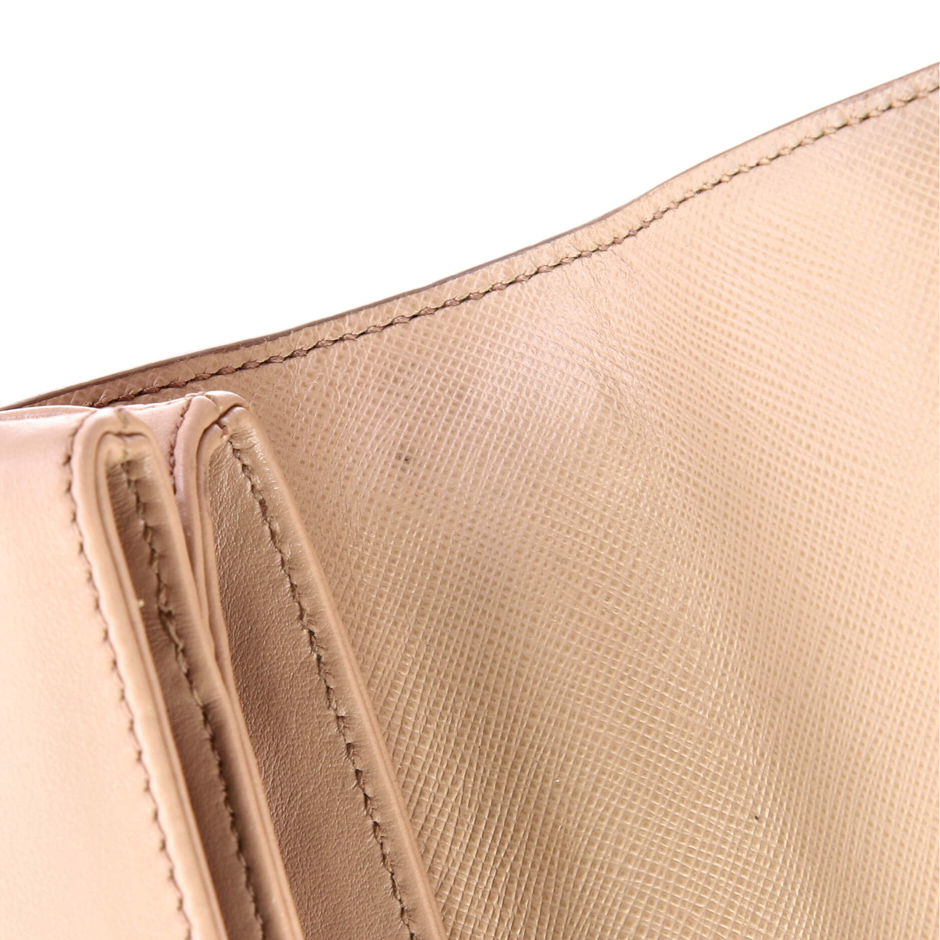 Pre-Loved Prada Chain Flap Crossbody Bag Saffiano and Soft Calf Small - Image 7