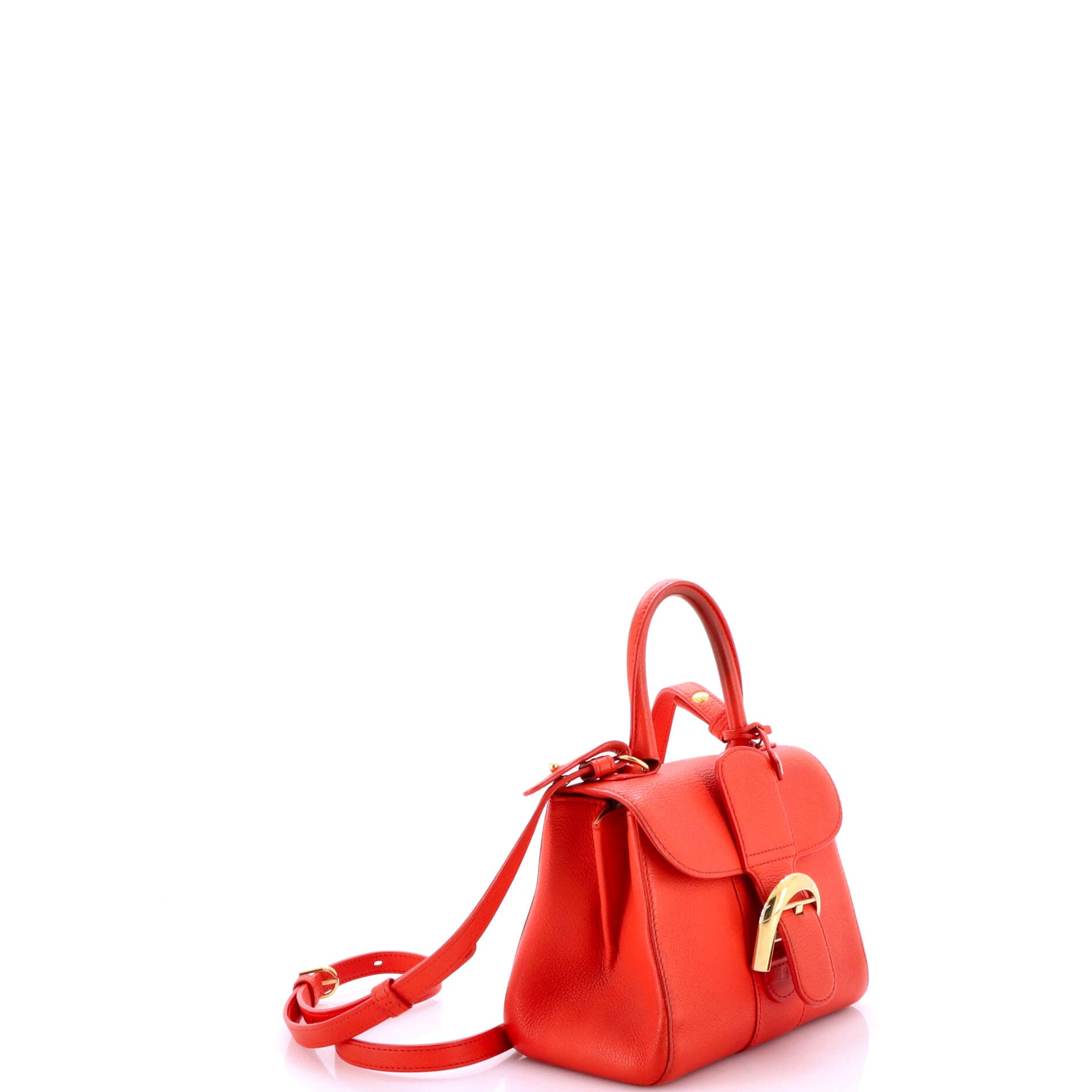 Pre-Loved Delvaux Brillant Brillant Top Handle Bag Leather Mini - Image 2