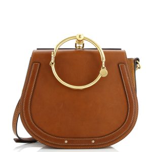 Pre-Loved Chloe Nile Crossbody Bag Leather Medium
