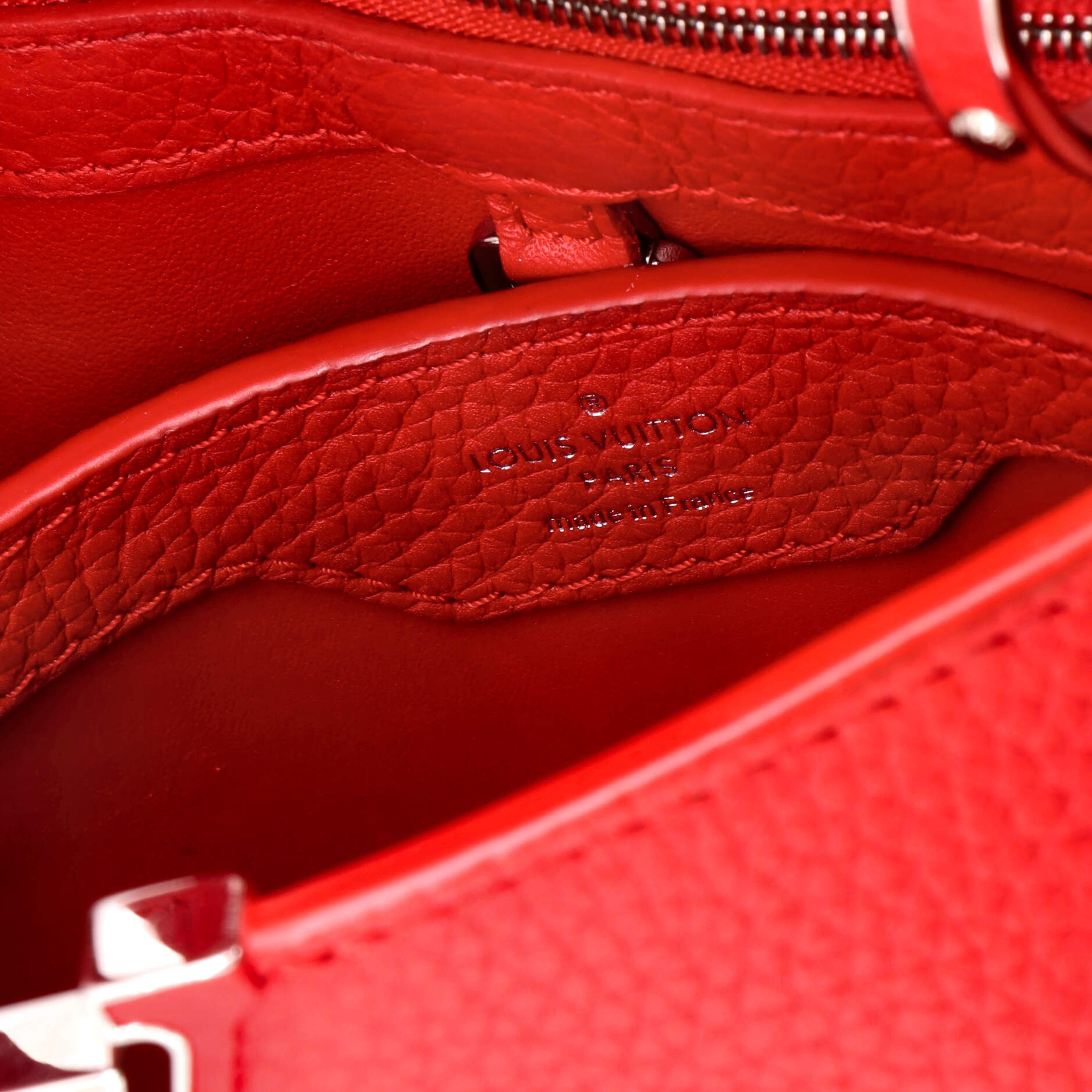 Pre-Loved Louis Vuitton Capucines Bag Leather BB - Image 6