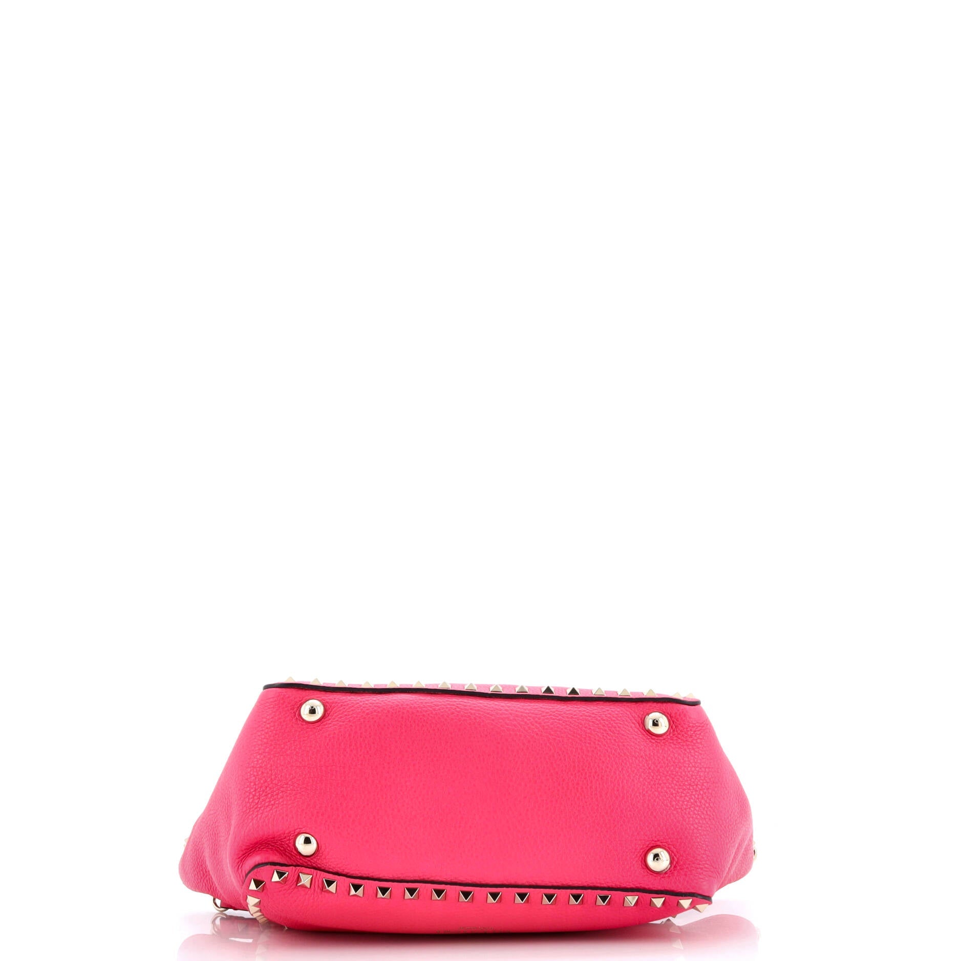 Pre-Loved Valentino Rockstud Tote Pebbled Leather Small - Image 4