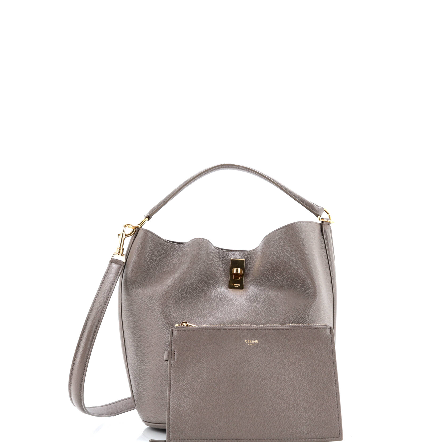 Pre-Loved Celine Bucket 16 Bag Leather - Image 2