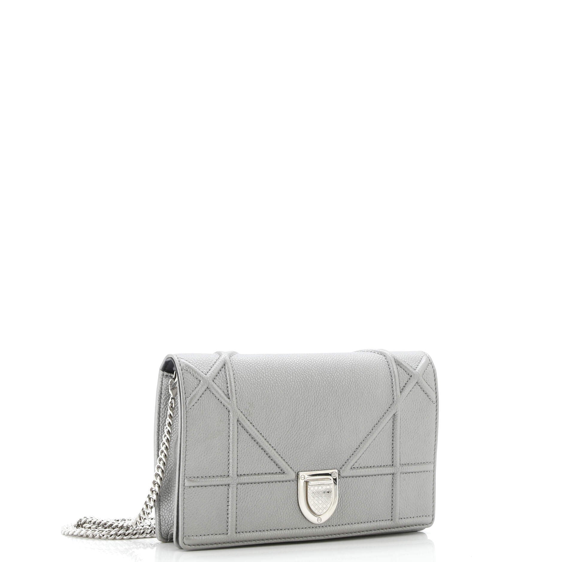 Pre-Loved Christian Dior Diorama Wallet on Chain Leather - Image 2