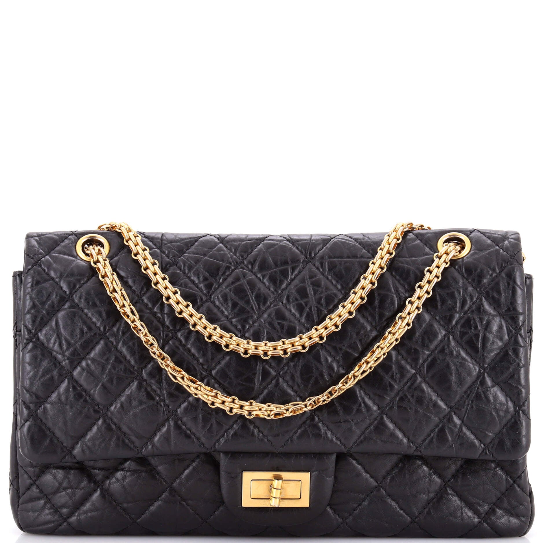 Pre-Loved Chanel Reissue 2.55 Flap Bag Quilted Aged Calfskin 227