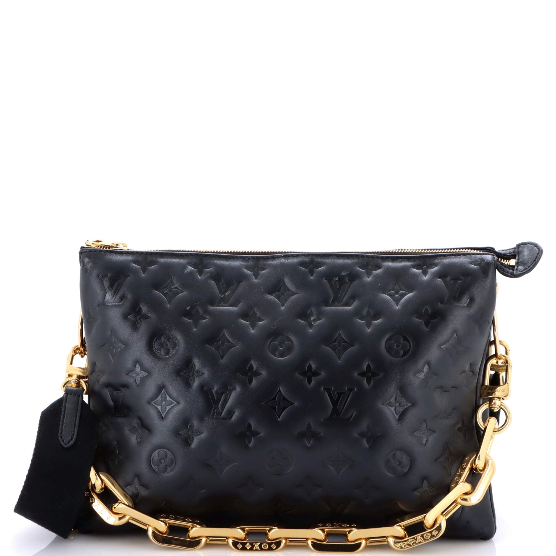 Pre-Loved Louis Vuitton Coussin Bag Monogram Embossed Lambskin MM