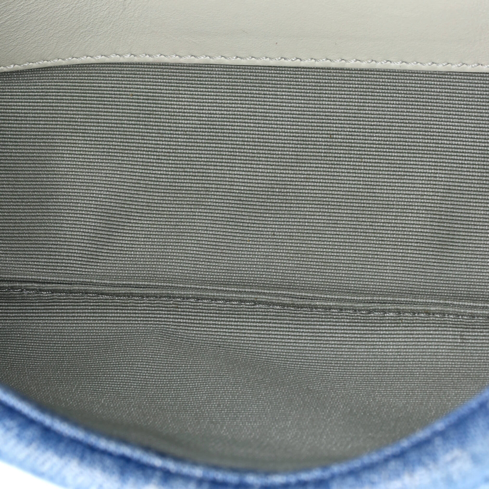 Pre-Loved Givenchy 4G Soft Flap Bag Quilted Denim Small - Image 5