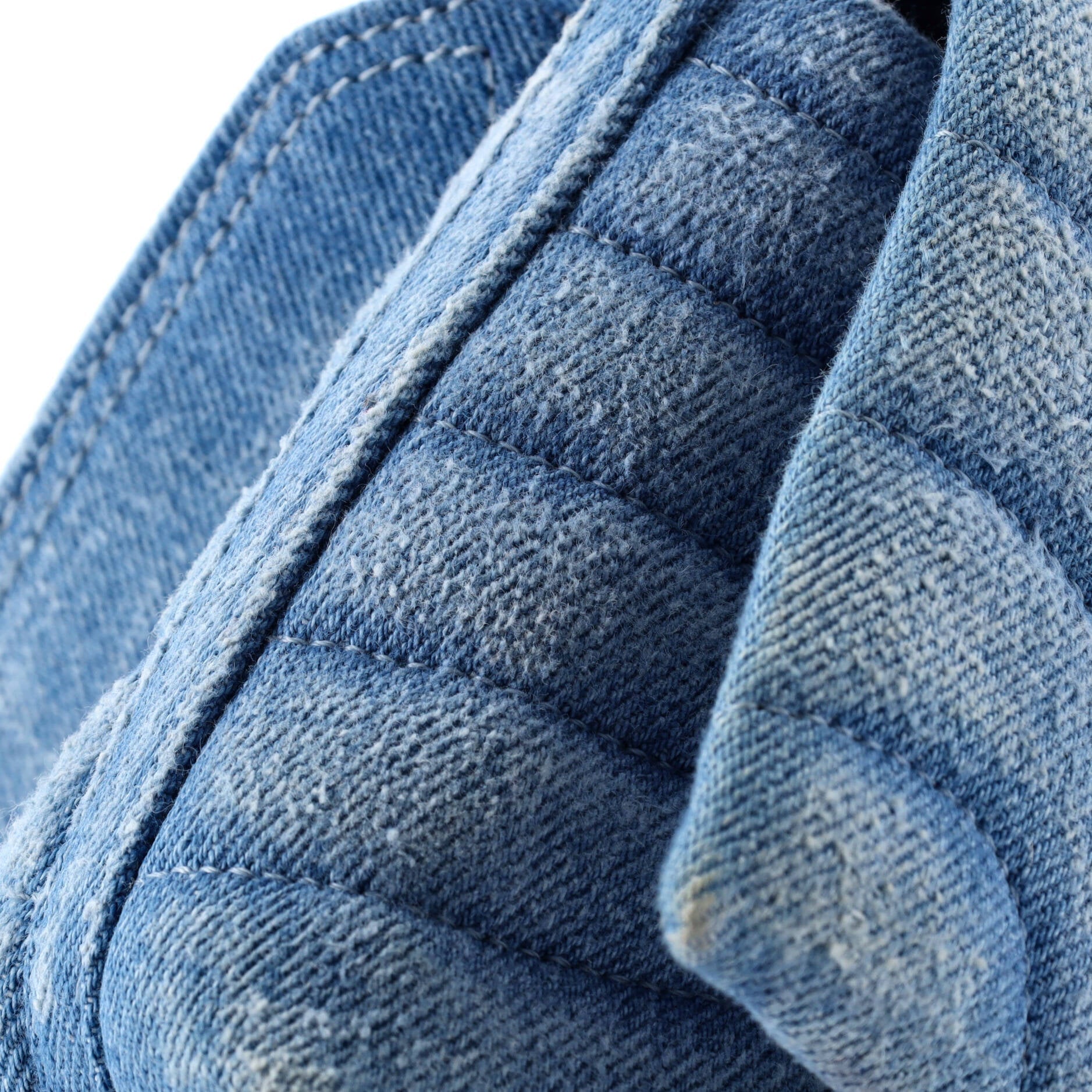 Pre-Loved Givenchy 4G Soft Flap Bag Quilted Denim Small - Image 6