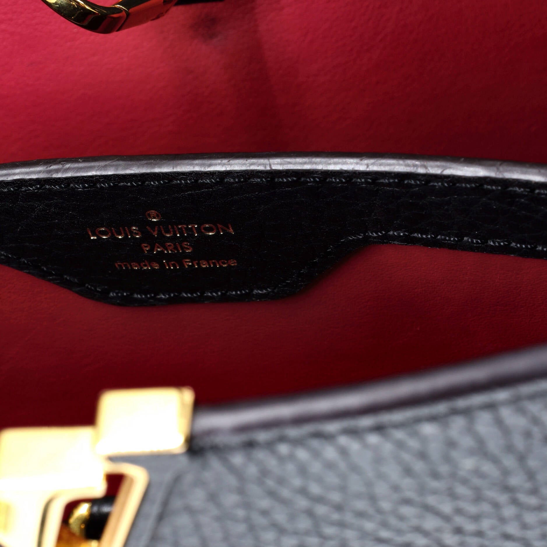 Pre-Loved Louis Vuitton Capucines Bag Leather BB - Image 7
