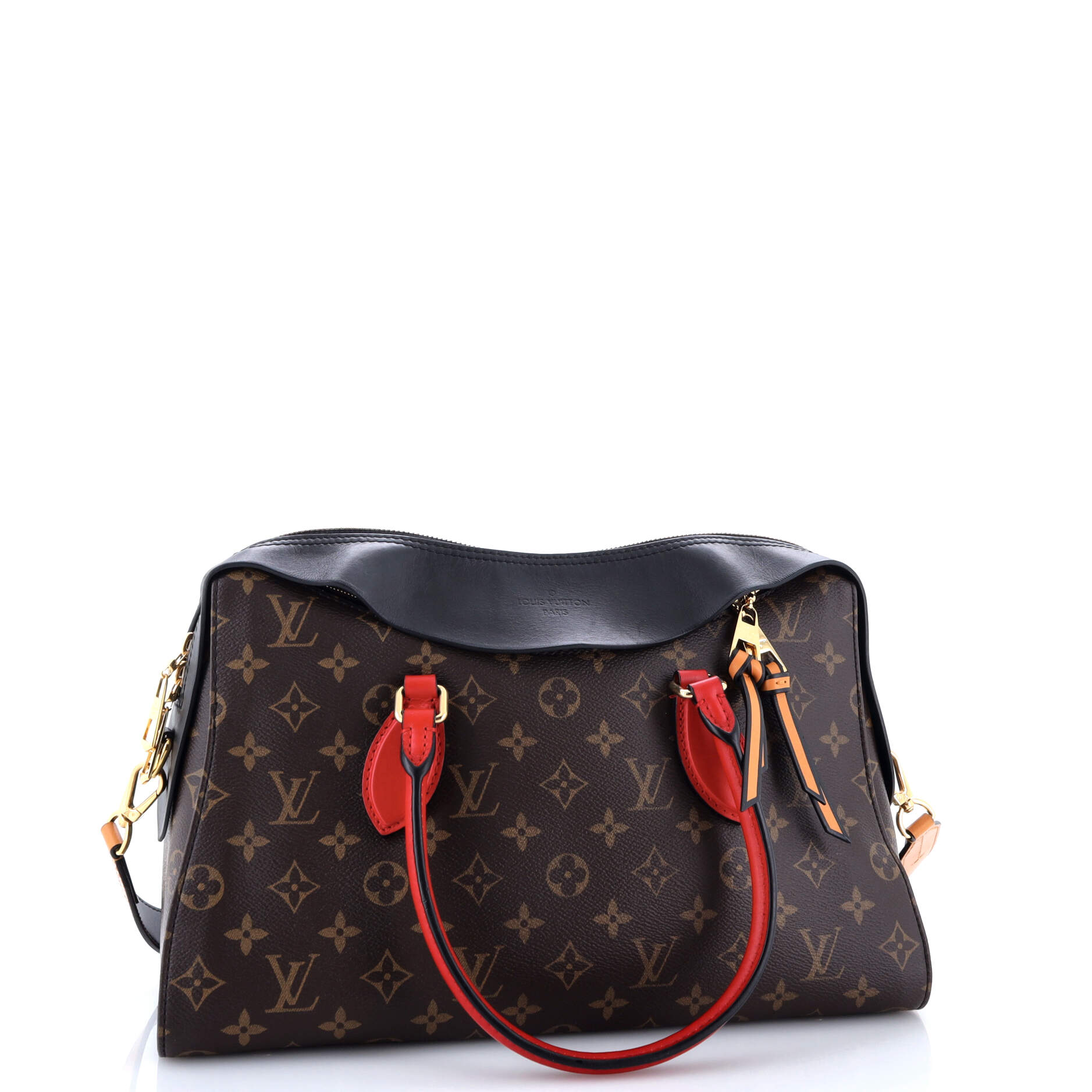 Pre-Loved Louis Vuitton Tuileries Handbag Monogram Canvas with Leather - Image 2