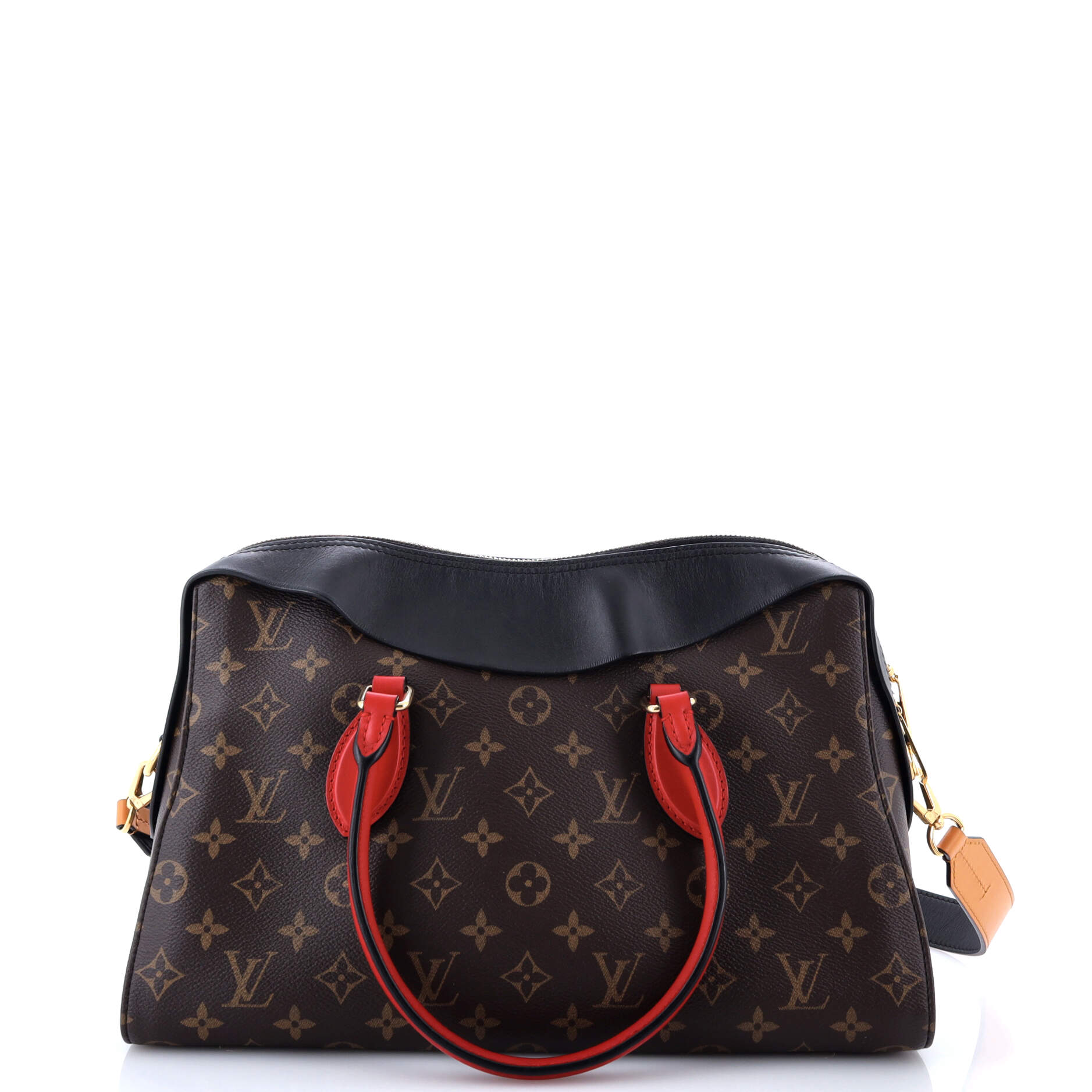 Pre-Loved Louis Vuitton Tuileries Handbag Monogram Canvas with Leather - Image 3