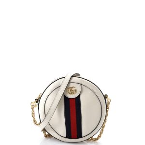 Pre-Loved Gucci Ophidia Round Shoulder Bag Leather Mini