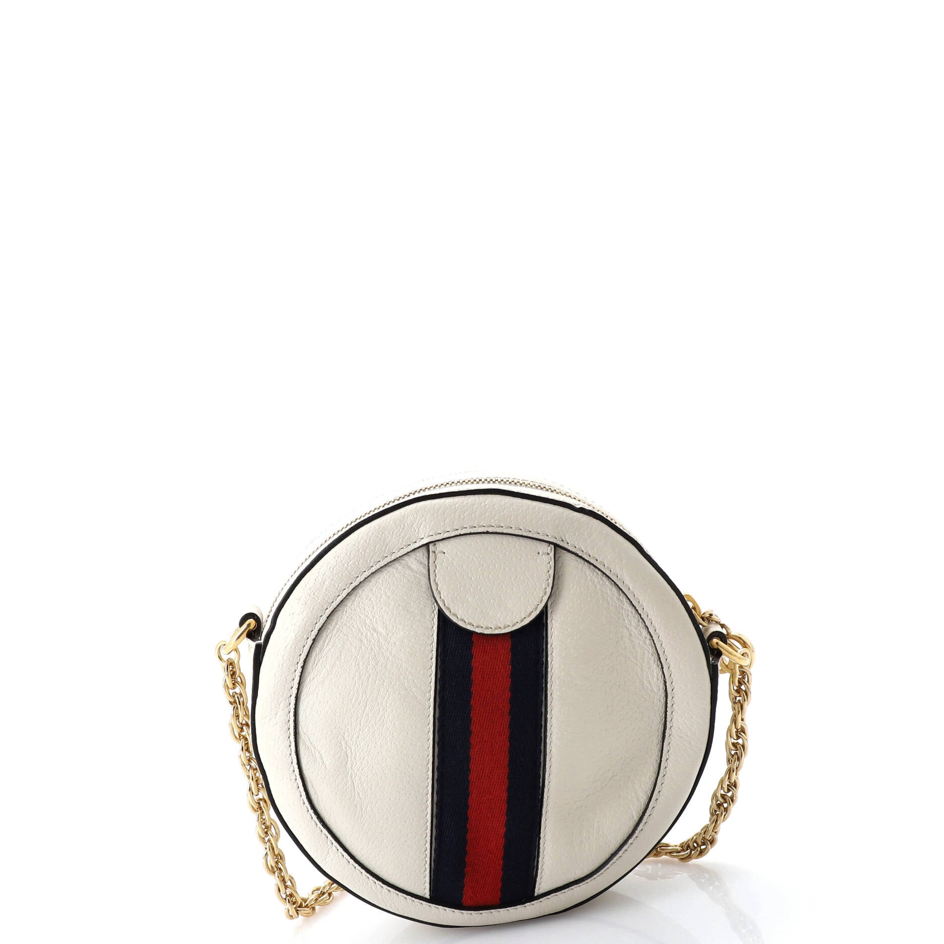 Pre-Loved Gucci Ophidia Round Shoulder Bag Leather Mini - Image 3