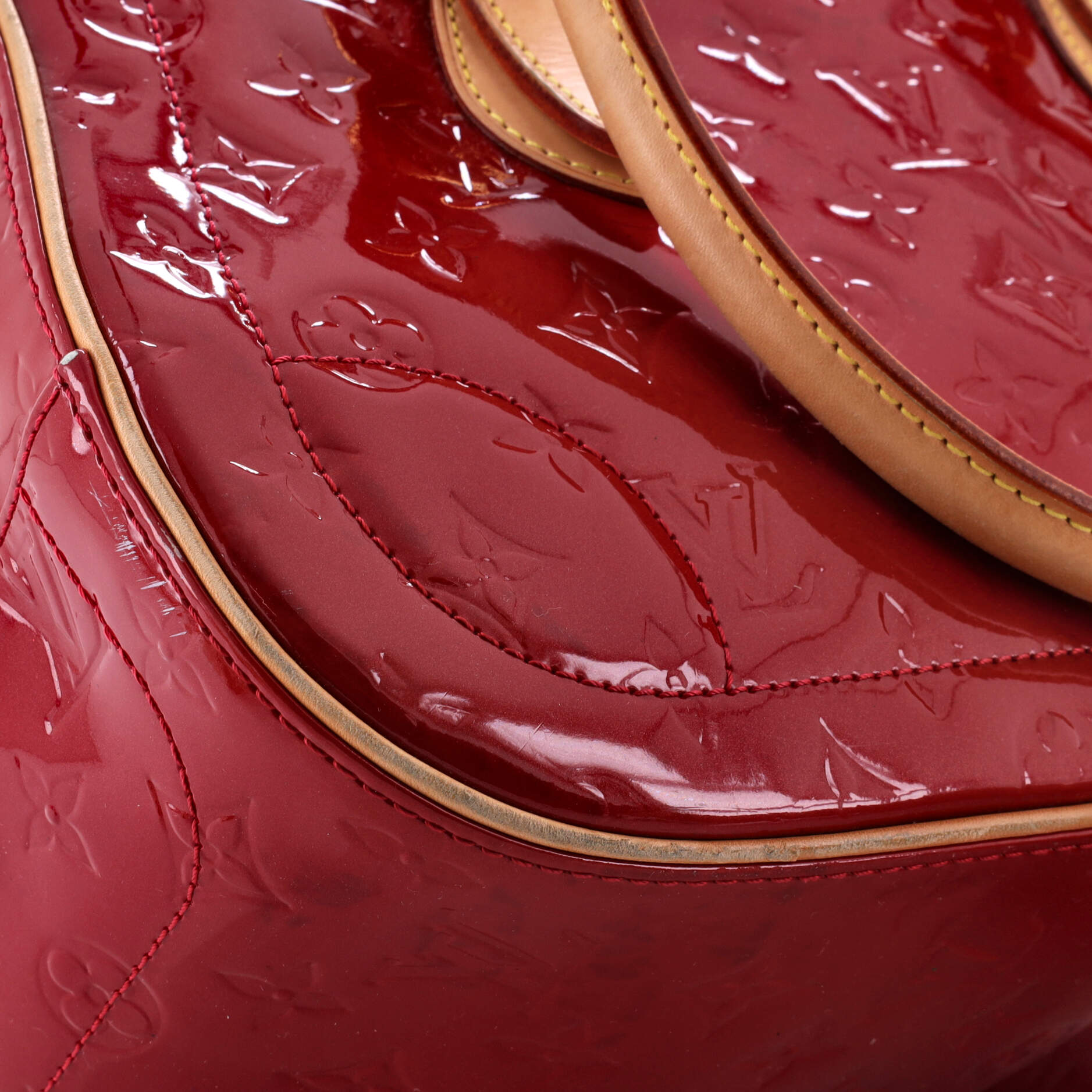 Pre-Loved Louis Vuitton Summit Drive Handbag Monogram Vernis - Image 6