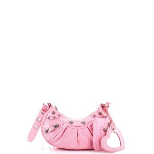 Pre-Loved Balenciaga Le Cagole Giant Studs Shoulder Bag Leather XS