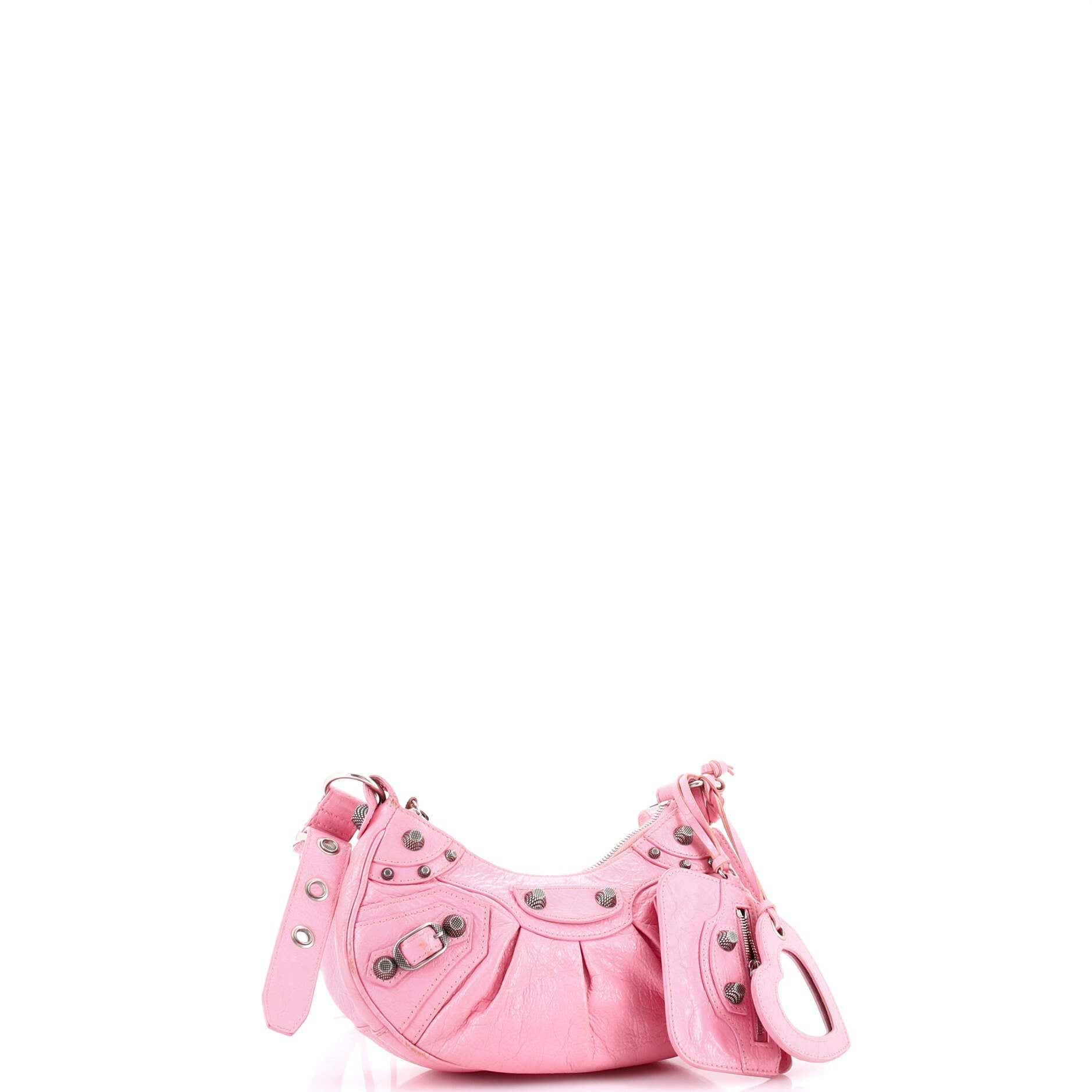 Pre-Loved Balenciaga Le Cagole Giant Studs Shoulder Bag Leather XS - Image 2