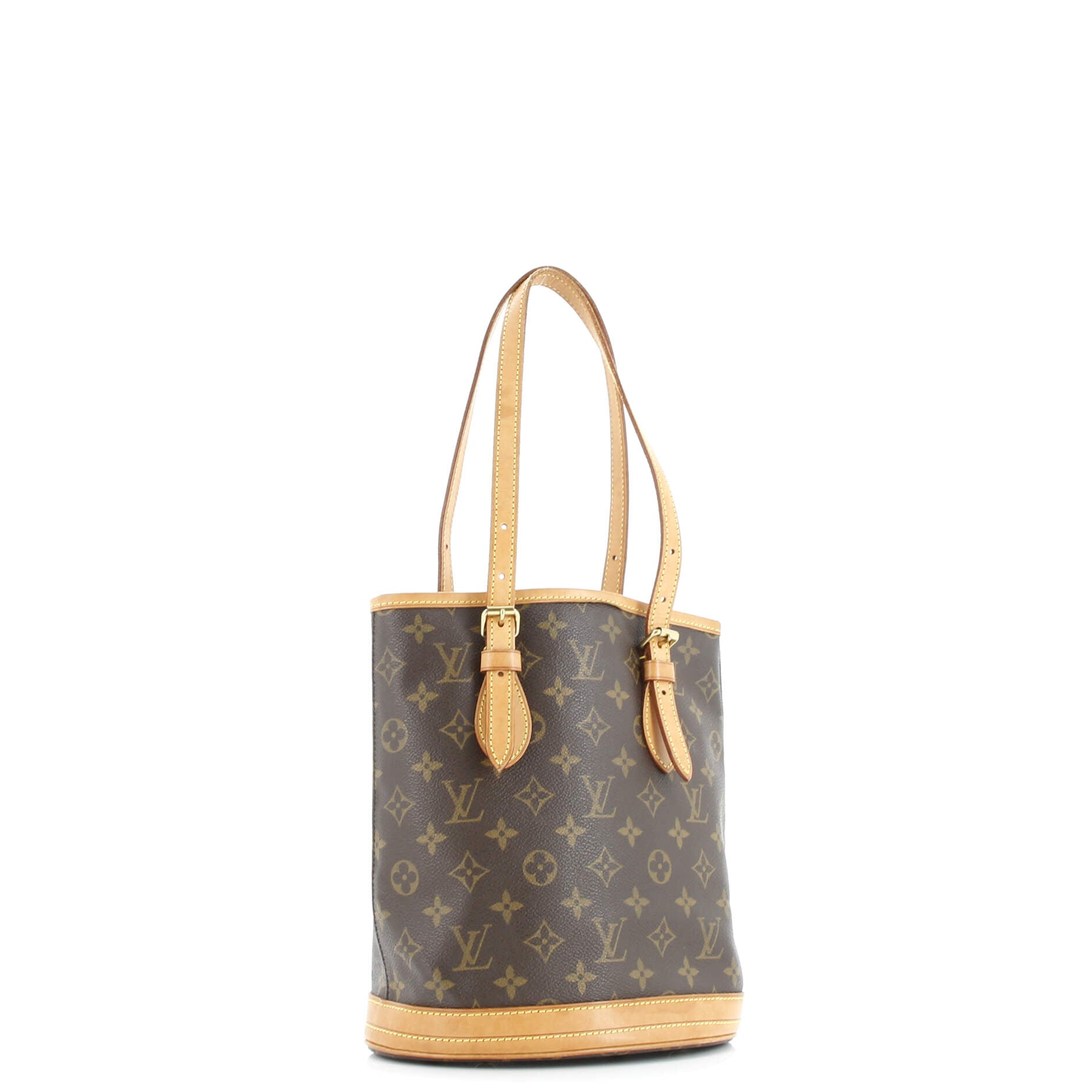 Pre-Loved Louis Vuitton Petit Bucket Bag Monogram Canvas - Image 4