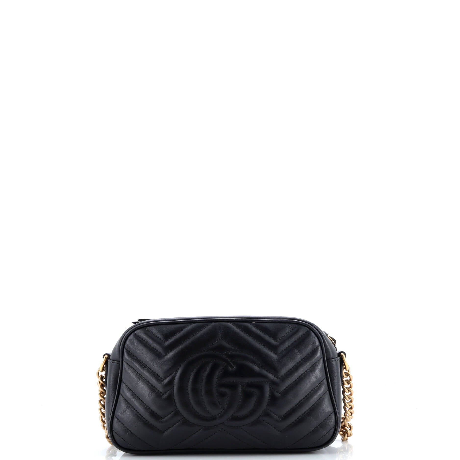 Pre-Loved Gucci GG Marmont Shoulder Bag Matelasse Leather Small - Image 3