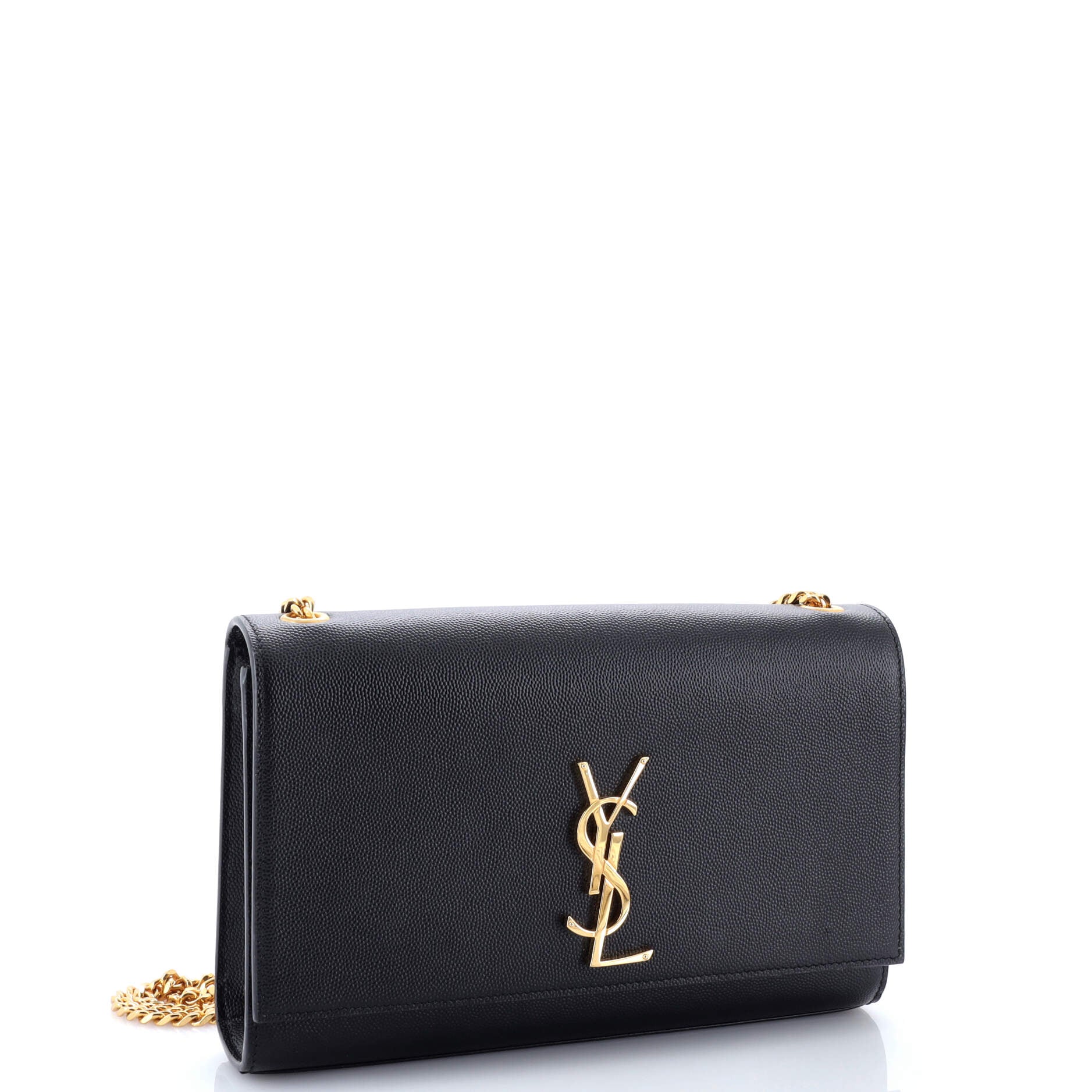 Pre-Loved Saint Laurent Classic Monogram Crossbody Bag Grainy Leather Large - Image 2