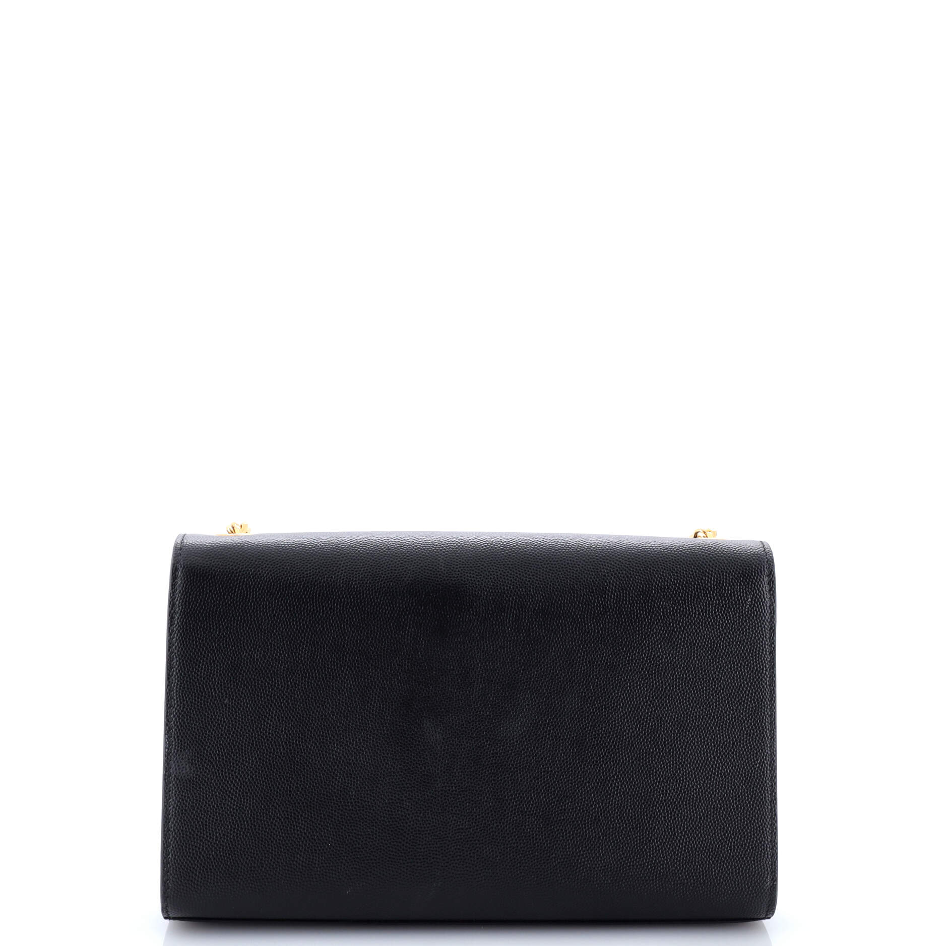 Pre-Loved Saint Laurent Classic Monogram Crossbody Bag Grainy Leather Large - Image 3