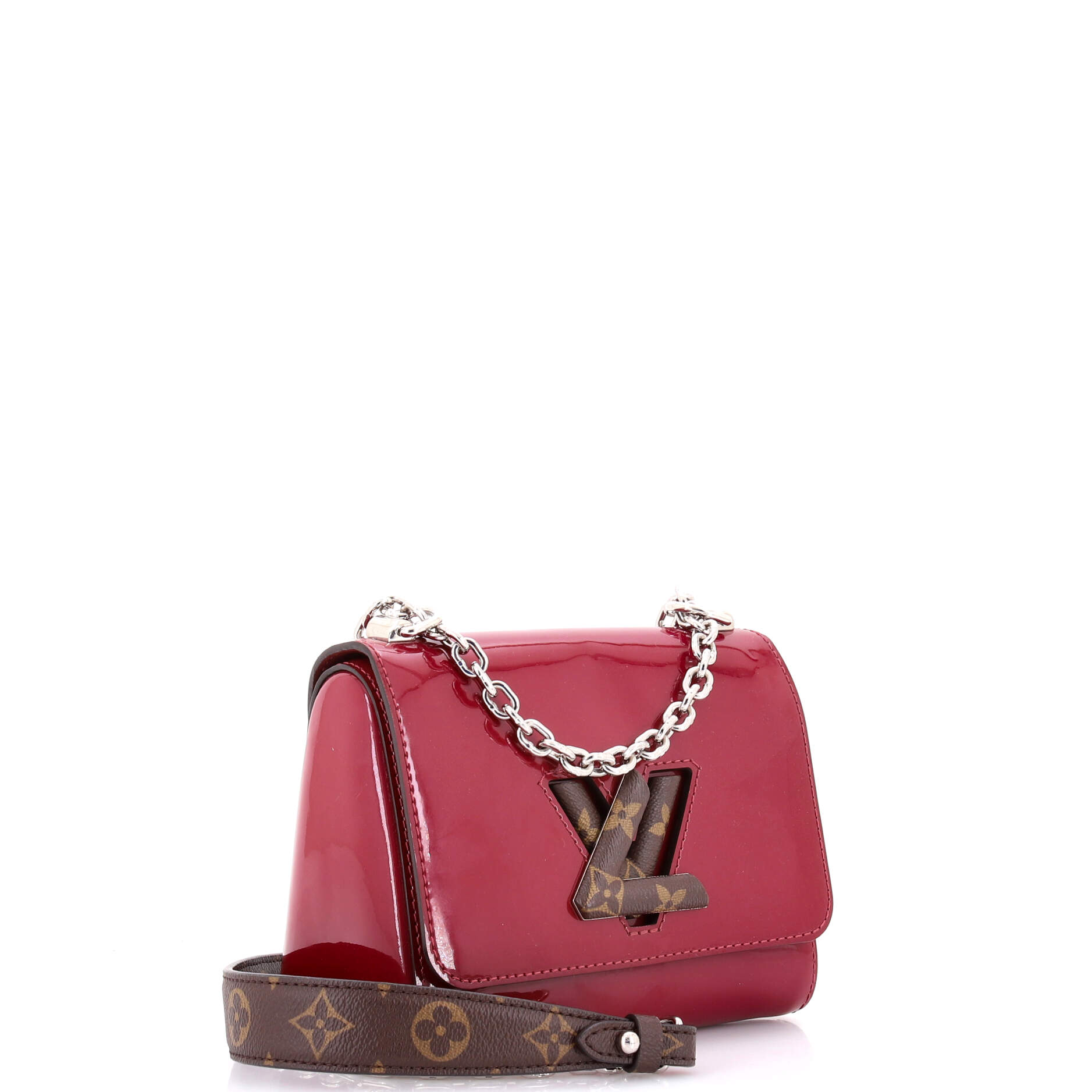 Pre-Loved Louis Vuitton Twist Handbag Vernis with Monogram Canvas PM - Image 2