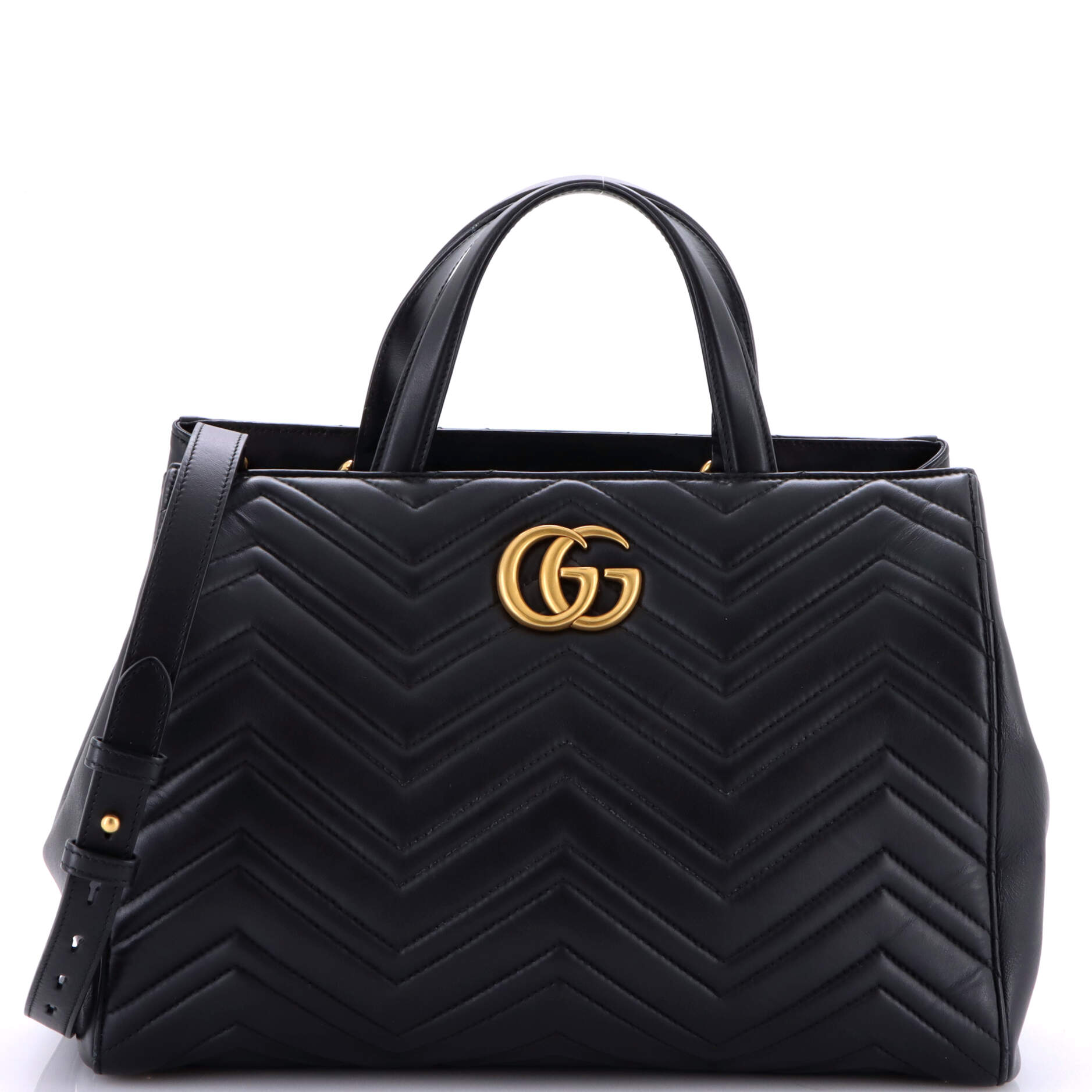 Pre-Loved Gucci GG Marmont Tote Matelasse Leather Medium
