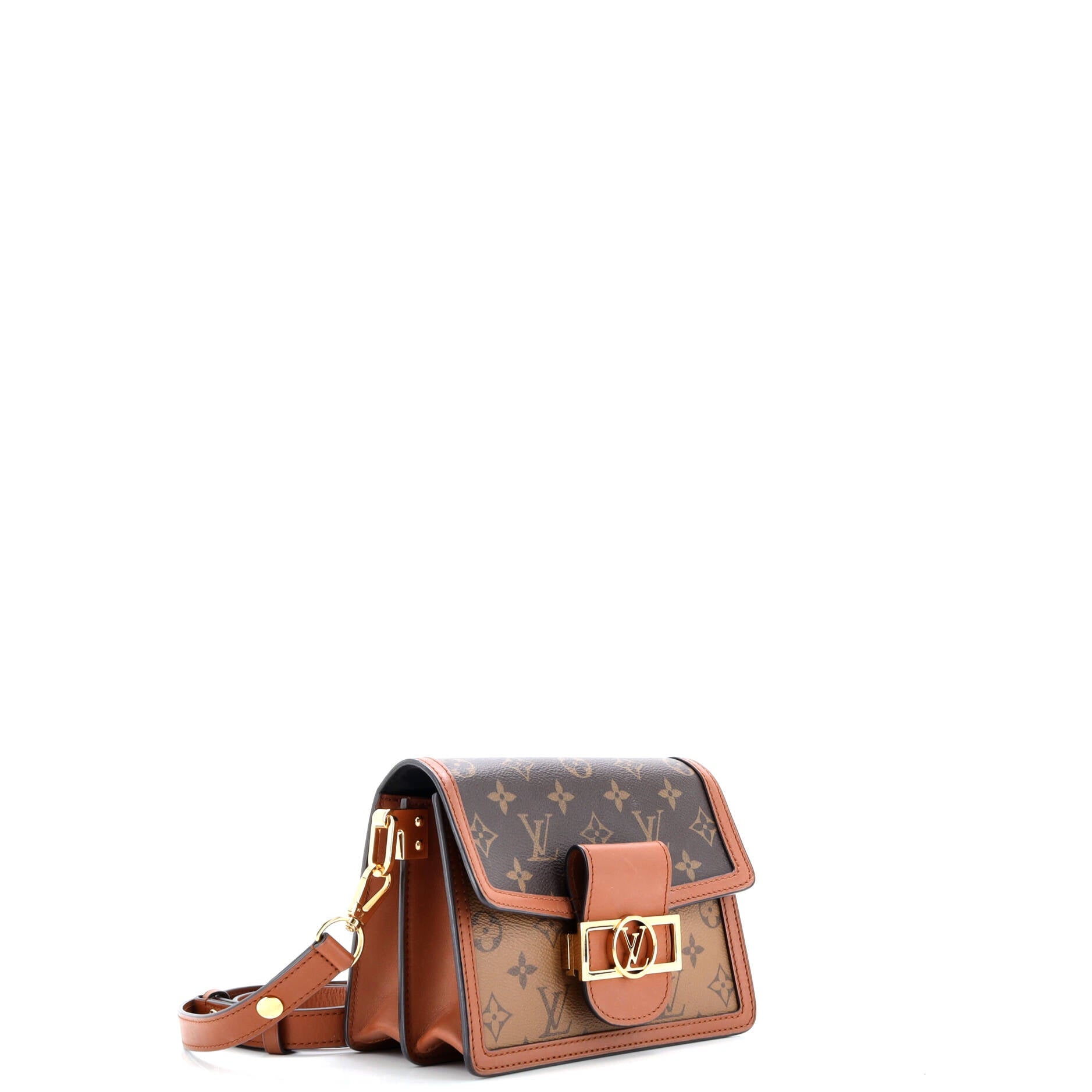 Pre-Loved Louis Vuitton Dauphine Shoulder Bag Reverse Monogram Canvas Mini - Image 2