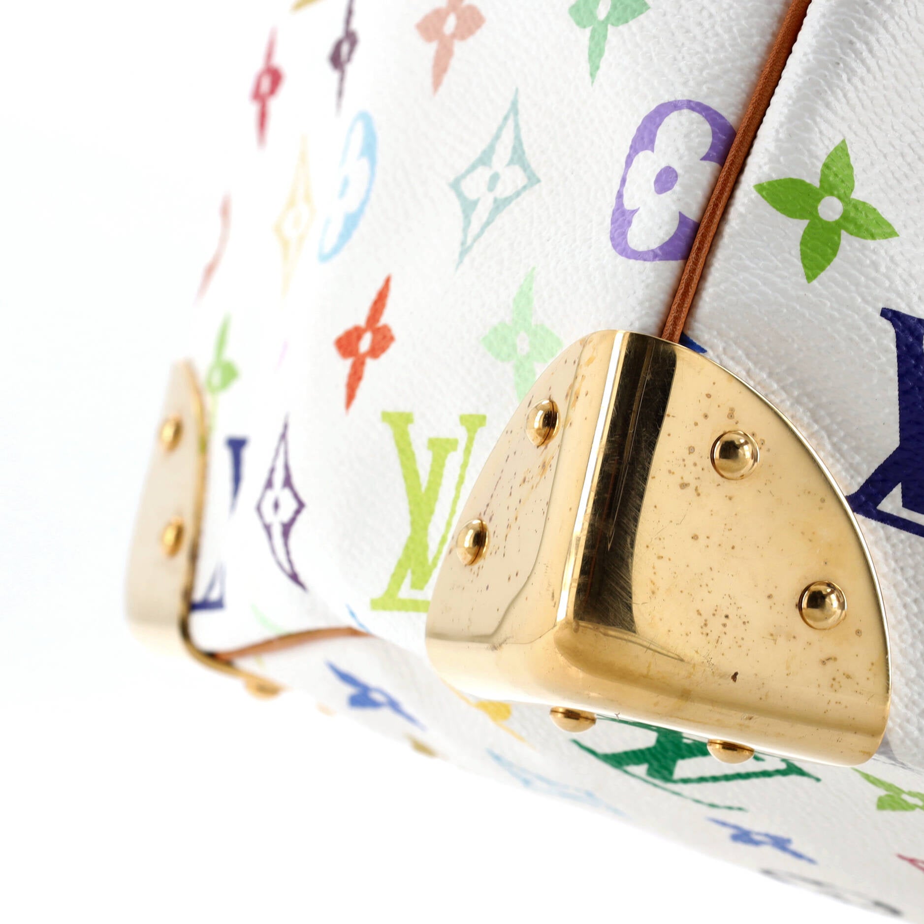 Pre-Loved Louis Vuitton Speedy Handbag Monogram Multicolor 30 - Image 7